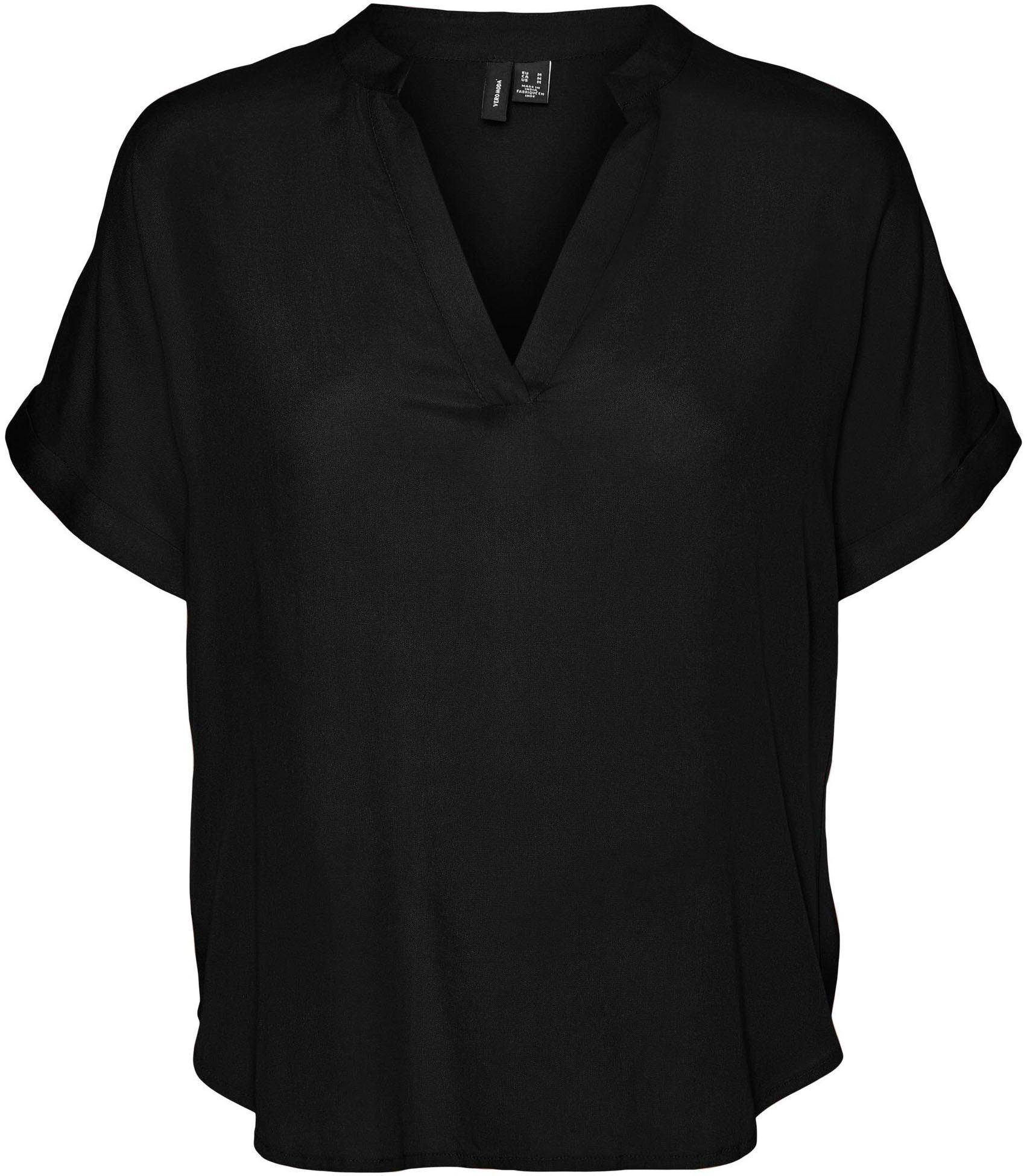 Vero Moda Shirtbluse VMBEAUTY SS TOP GA NOOS Viskose, regular fit – Bild 4 von 5