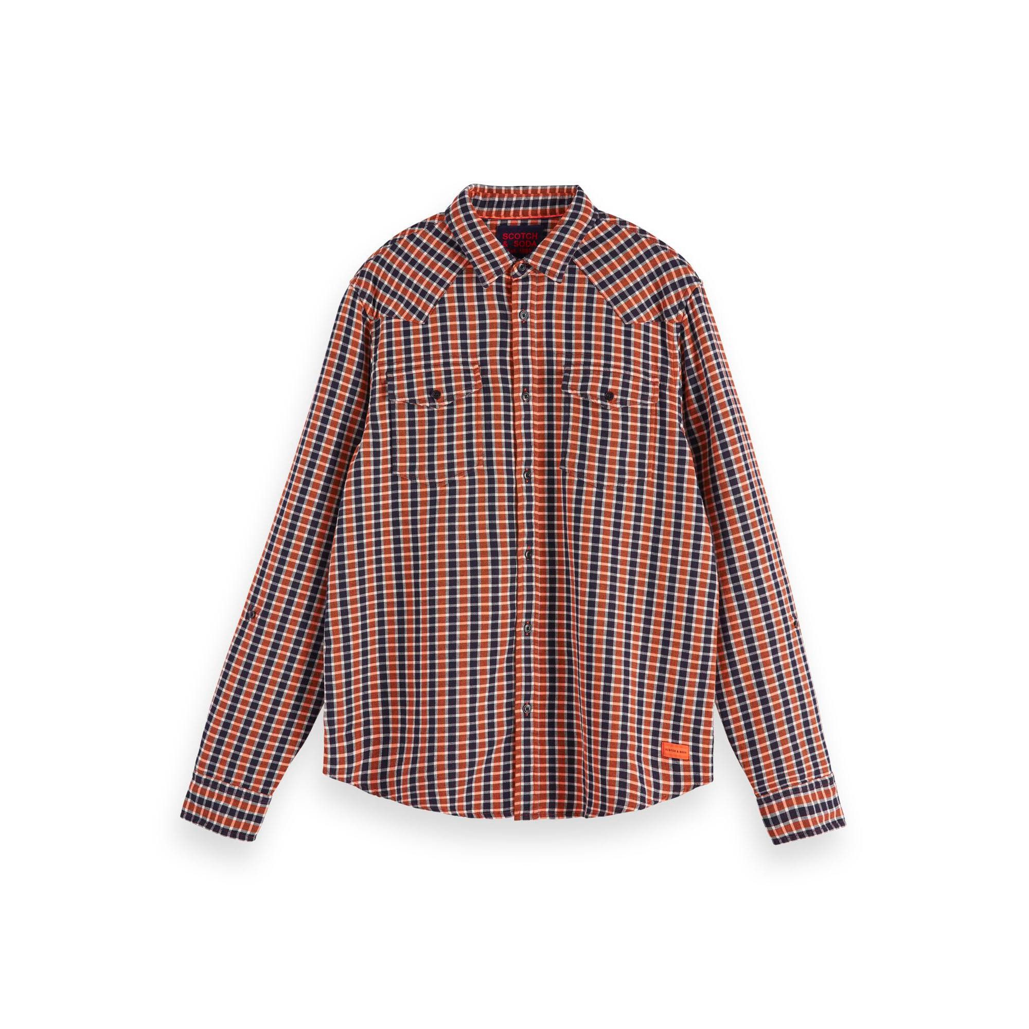 Kurzarmhemd Scotch & Soda Herren Langarmhemd Western Shirt 152189