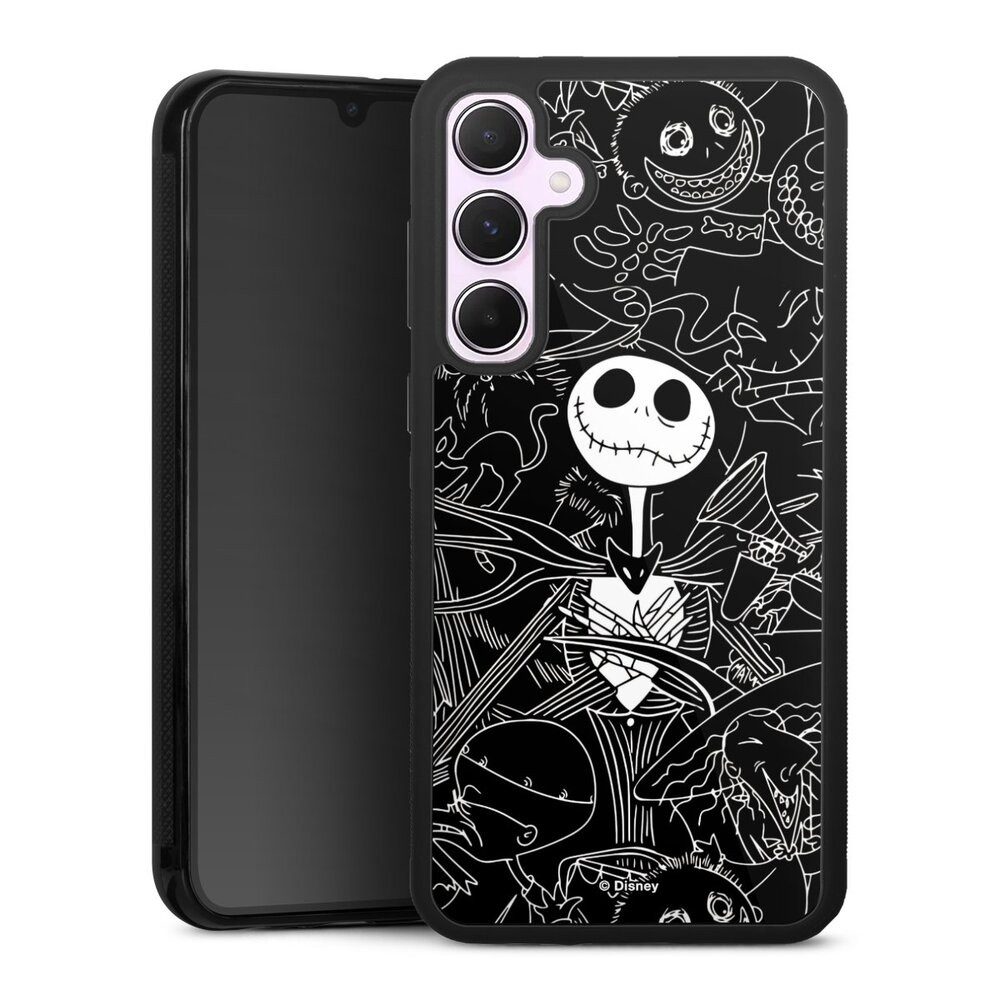 DeinDesign Handyhülle Halloween Disney Nightmare Before Christmas, Samsung Galaxy A55 5G Gallery Case Glas Hülle