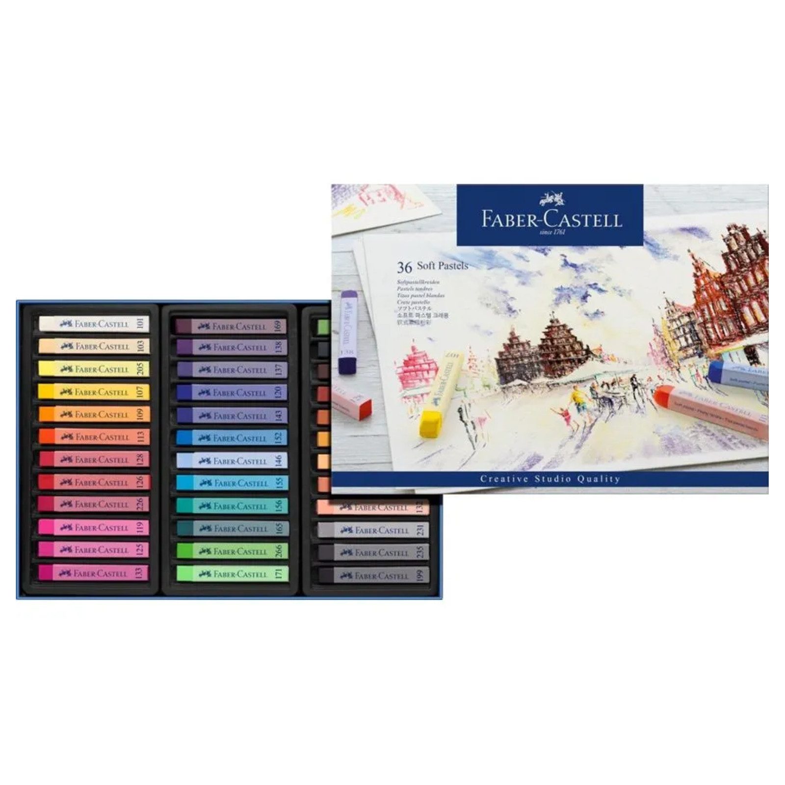 Faber-Castell Kreidemarker Faber-Castell Softpastellkreiden - 36er Kartonetui