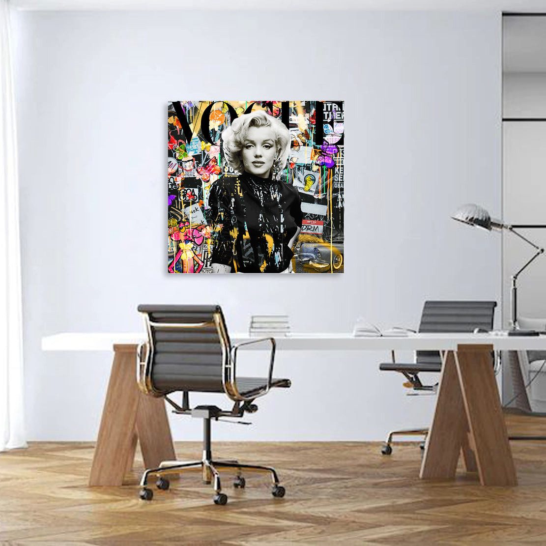 Artedinoi Leinwandbild Pop Art Ikone Leinwandbild Wandbild XL Kunst Deko günstig online kaufen