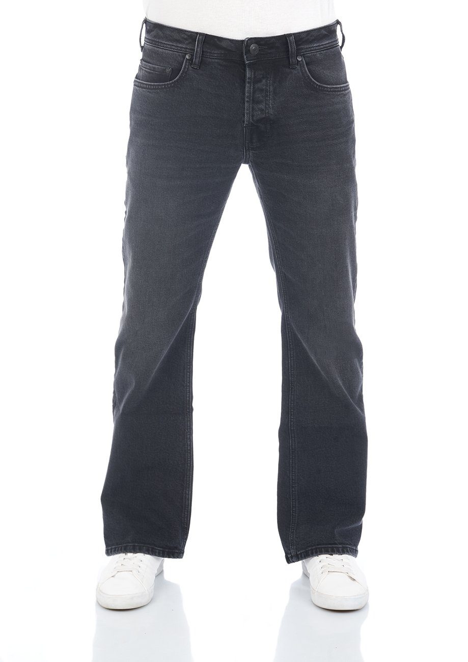 Hose LTB Cut Bootcut-Jeans Black Timor mit Jeanshose Stretch (200) Boot Denim Herren Wash
