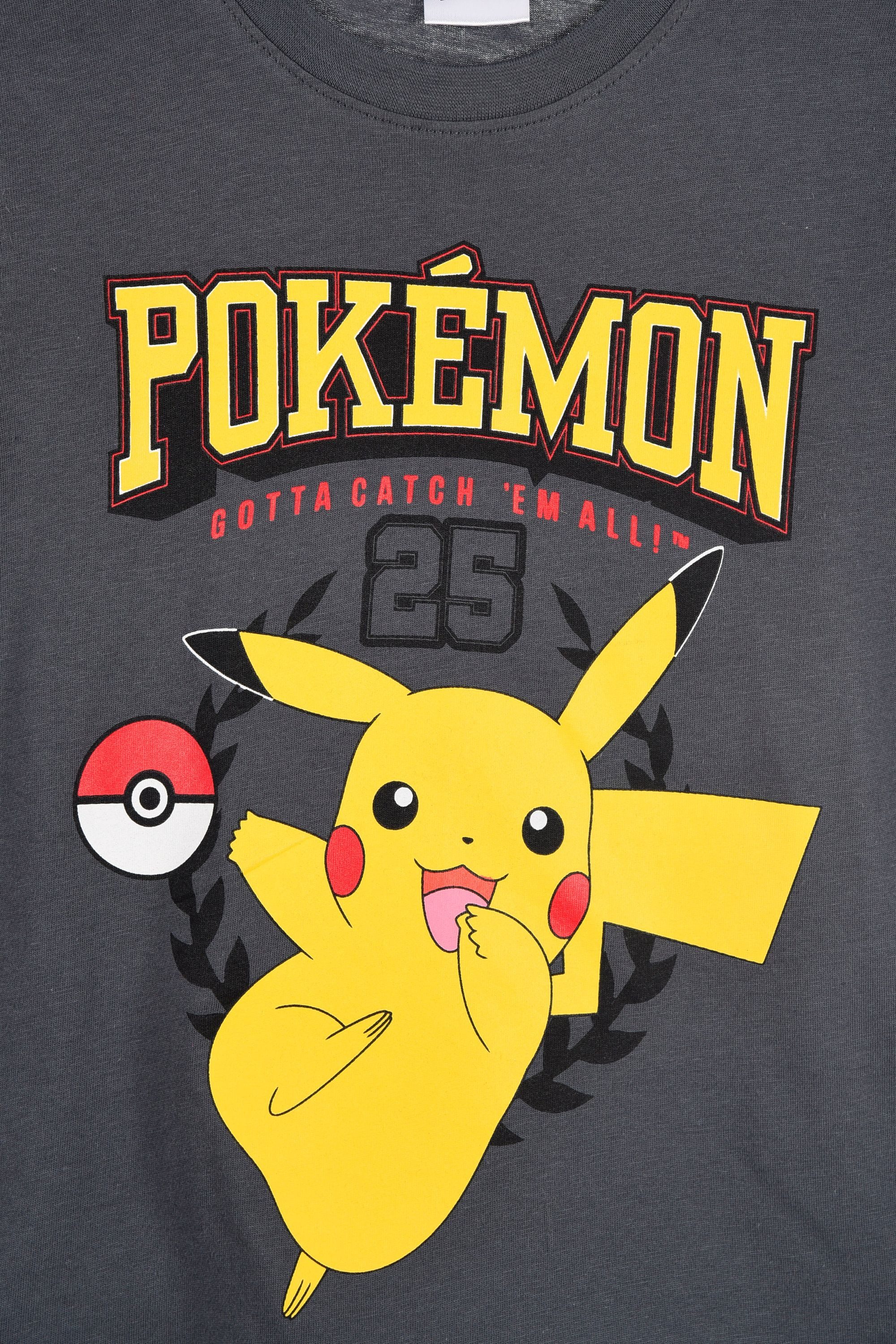 POKÉMON T-Shirt Pokemon T-Shirt Jungen Mädchen Pikachu Poke Shirt mit Pikachu Design