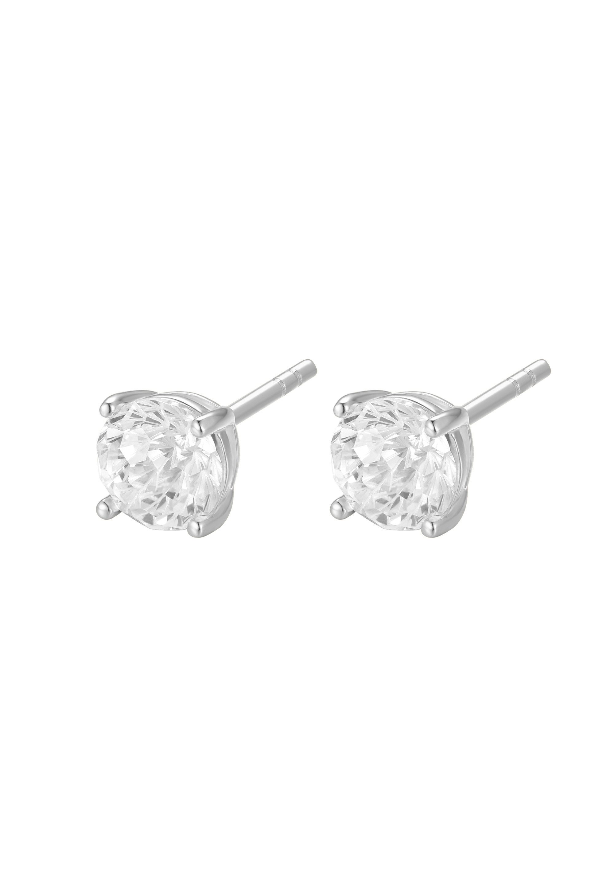 NANA KAY Paar Ohrstecker Classic Solitaire, mit farblosem Stein