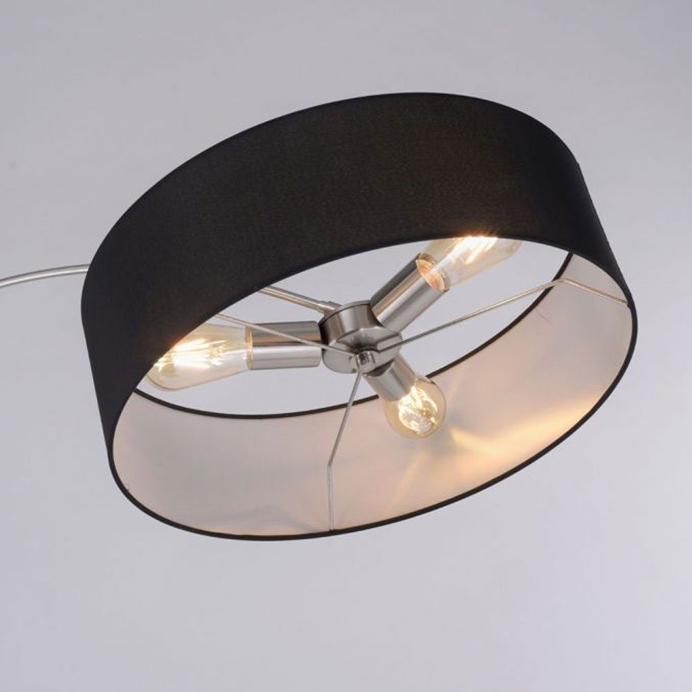 nicht LED Bogenlampe Leuchtmittel schwarz Wohnzimmer Bogenleuchte inklusive, Stehlampe Bogenlampe, etc-shop