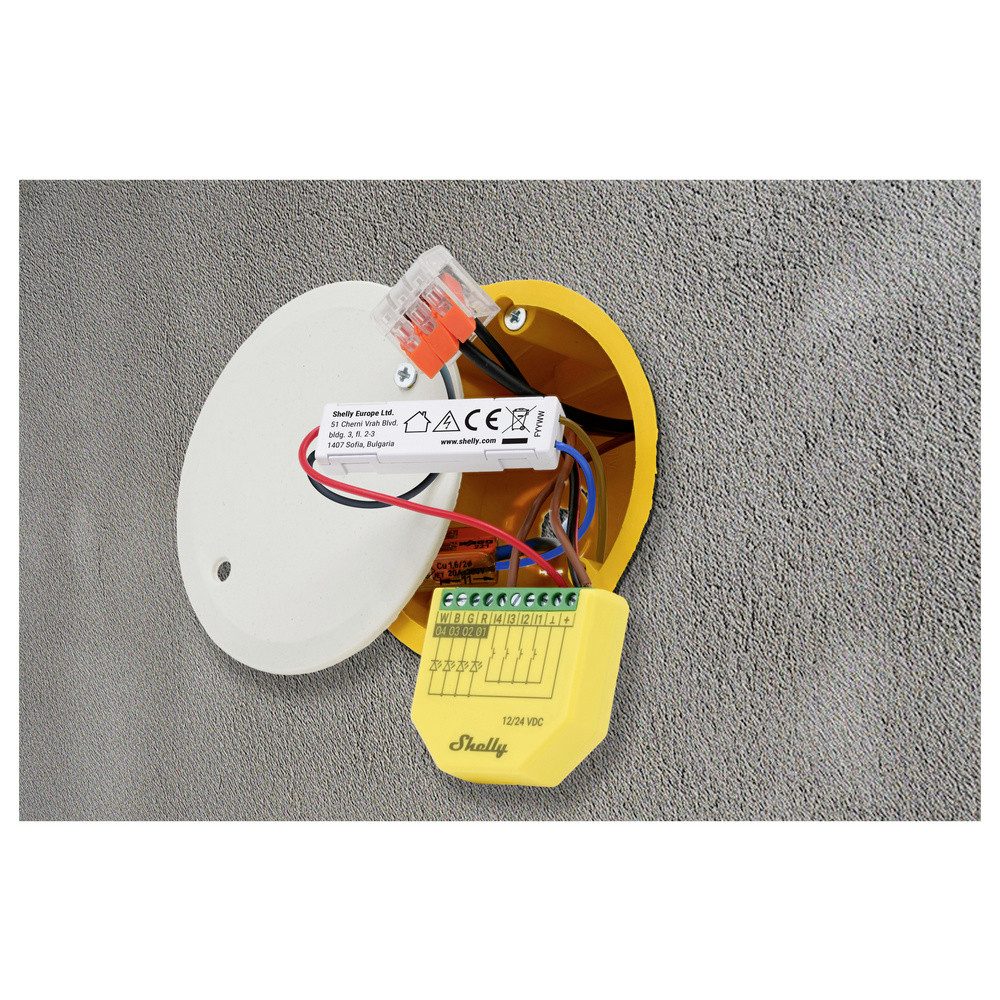 Shelly Shelly 1-Channel Decoupler 230V Shelly Schaltaktor Bluetooth, Wi-Fi Smart-Home-Zubehör