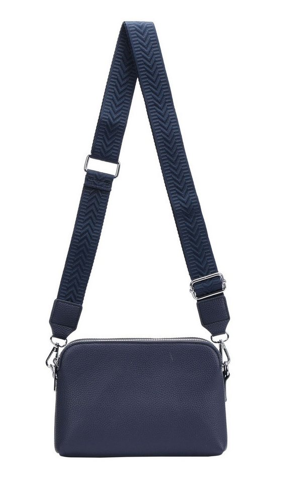 ITALYSHOP24 Schultertasche Damen Tasche Bodybag Umhängetasche Crossbody Brusttasche Handtasche, Crossover Muster Taschengurt Smartphone Geldtasche Abend Handy Clutch