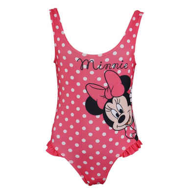 Disney Minnie Mouse Badeanzug »Minnie Mädchen Kinder Schwimmanzug« Gr. 98 bis 128, Rosa oder Rot