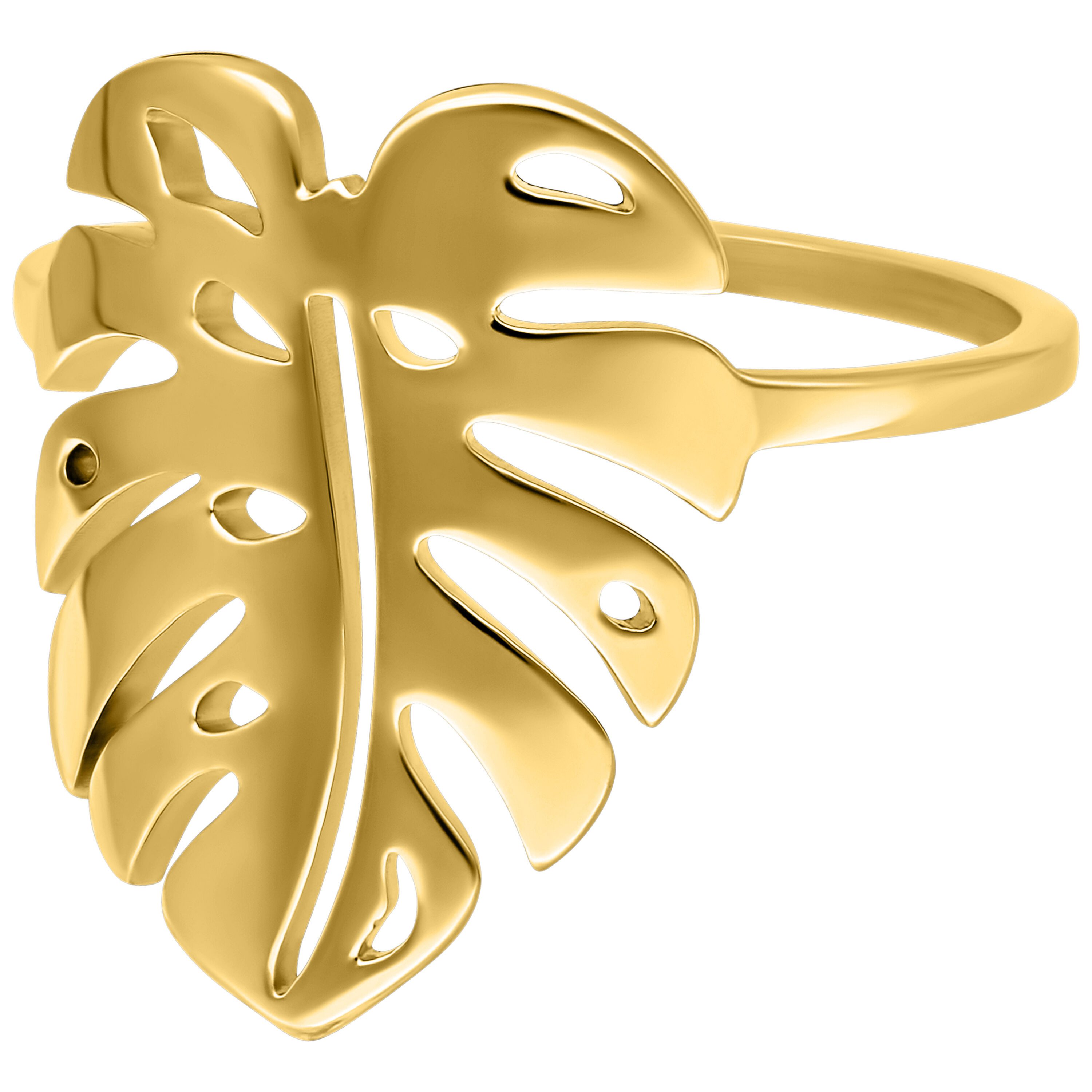 Wildcat Fingerring Monstera Leaf Ring, wasserfest, langlebig, hautverträgli günstig online kaufen
