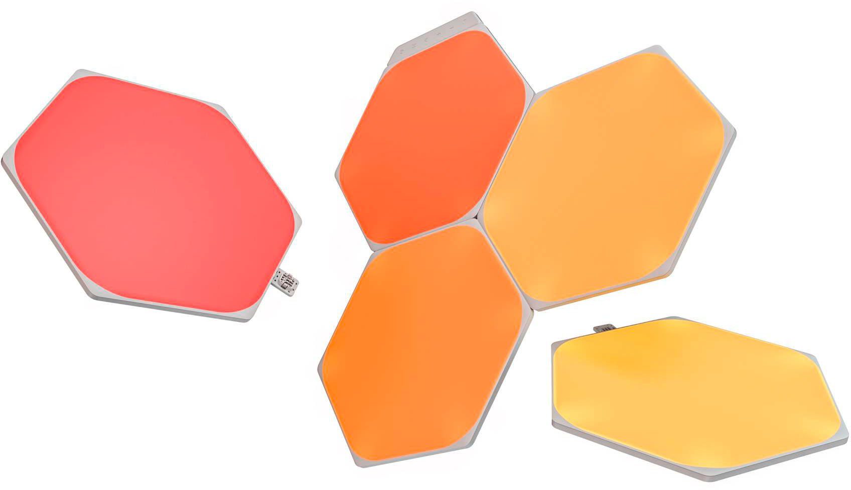 nanoleaf LED Panel Hexagons, Dimmfunktion, LED fest integriert, Farbwechsler,  Steuerung per Berührung, Kontrollpaneel, App oder Sprachassistenten