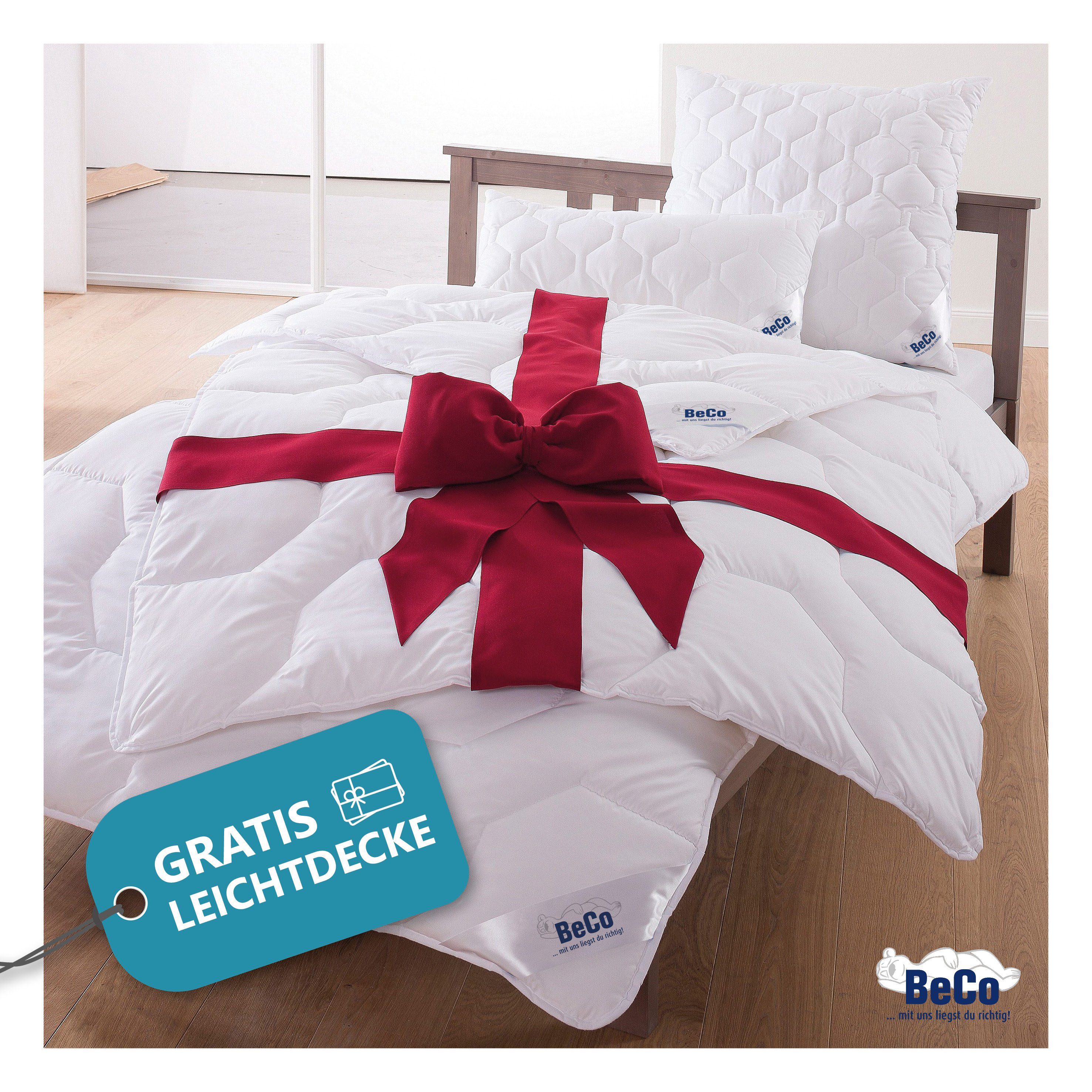 Beco Microfaserbettdecke 2 für 1, Bettdecken für Sommer und Winter, inkl. 1 Gratis-Leichtdecke, Füllung: Polyester, Bezug: Polyester, Bettdecke 135x200 cm, 155x220 cm und weitere Größen, Decke
