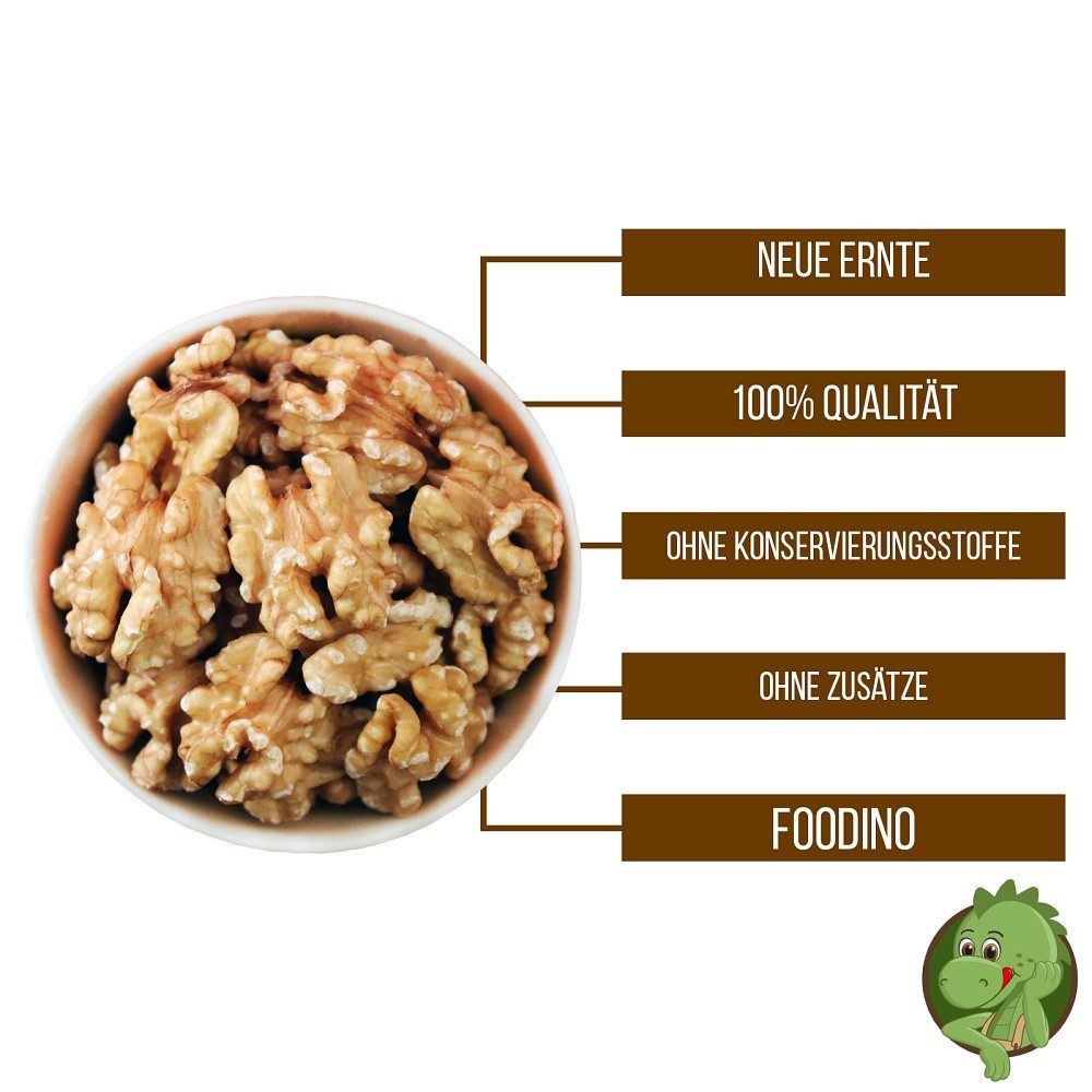 Foodino Nüsse Walnüsse, 1 x, Ganze Kerne naturbelassen – Bild 4 von 5