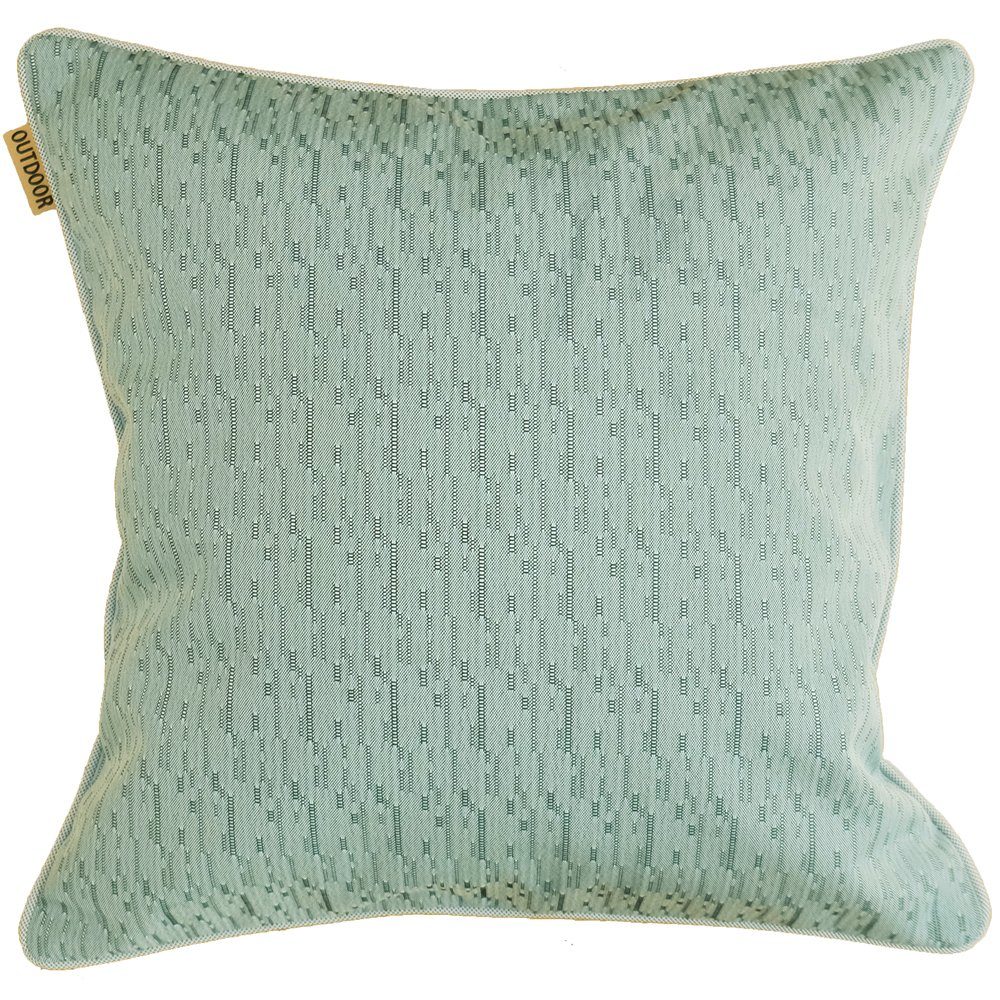 matches21 HOME & HOBBY Kissenbezüge Kissen-Bezug Outdoor Jacquard Struktur mint-grün 40x40 cm, (1 Stück), Kissen-Hülle als Deko-Kissen Zier-Kissen Sofa-Kissen für draußen. € 13,99