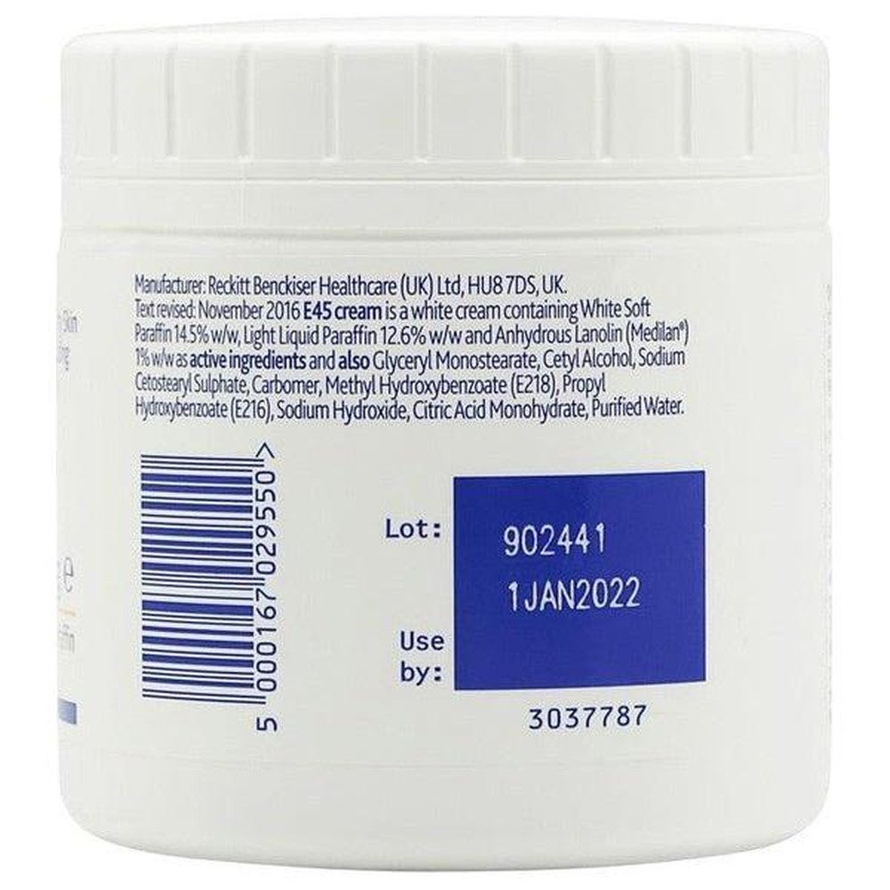 DERMATOPAN Hautcreme E45 Dermatological Cream Treatment for Dry Skin 350g