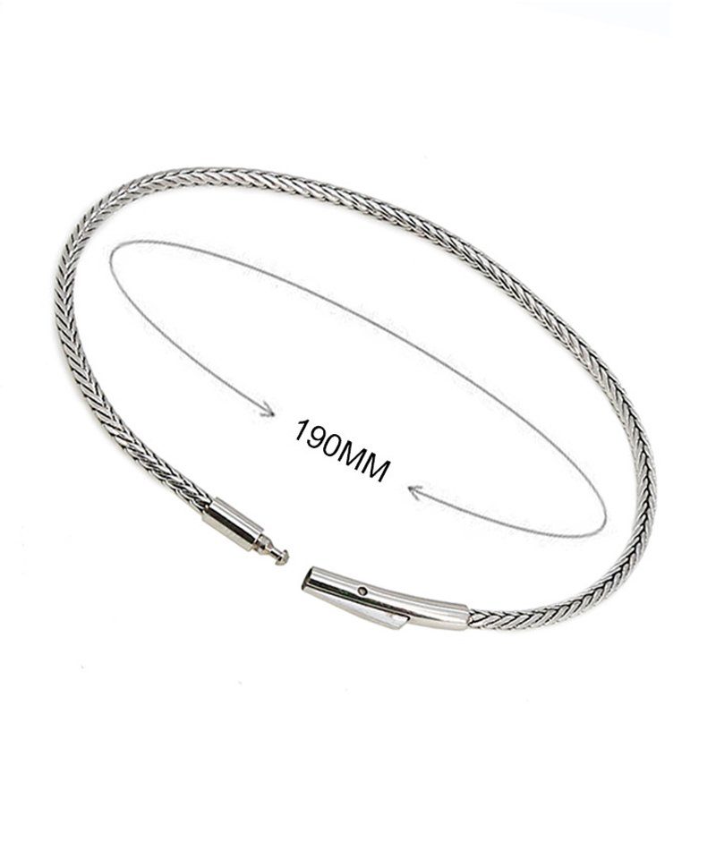 Karisma Schmuck Armreif Damen Edelstahl Armband Draht 2mm Dicke Länge 19cm günstig online kaufen