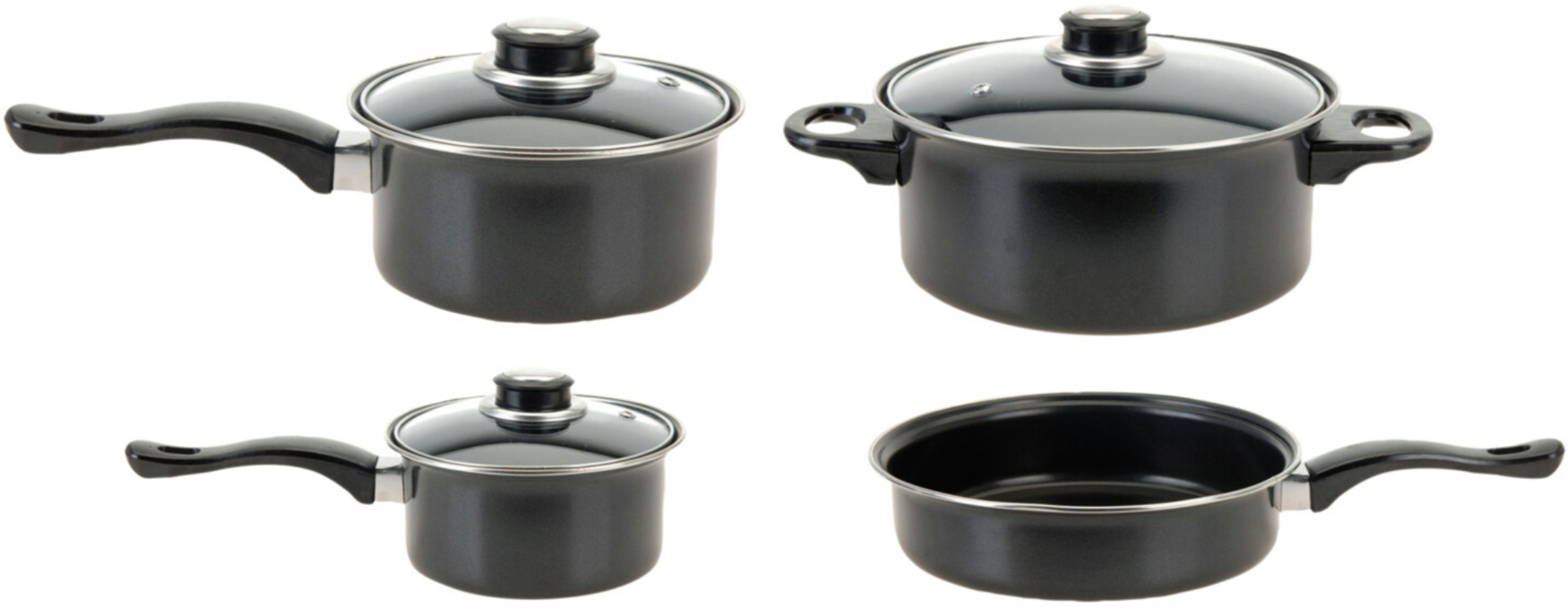 Redcliffs 1070, Antihaftbeschichtet 7-teilig Gas Houseware nur Excellent Topf-Set Aluminium, für