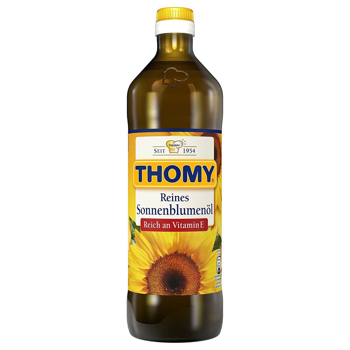 THOMY Speiseöl, Thomy Reines Raffiniertes Sonnenblumenöl Hoch Erhitzbar 750ml