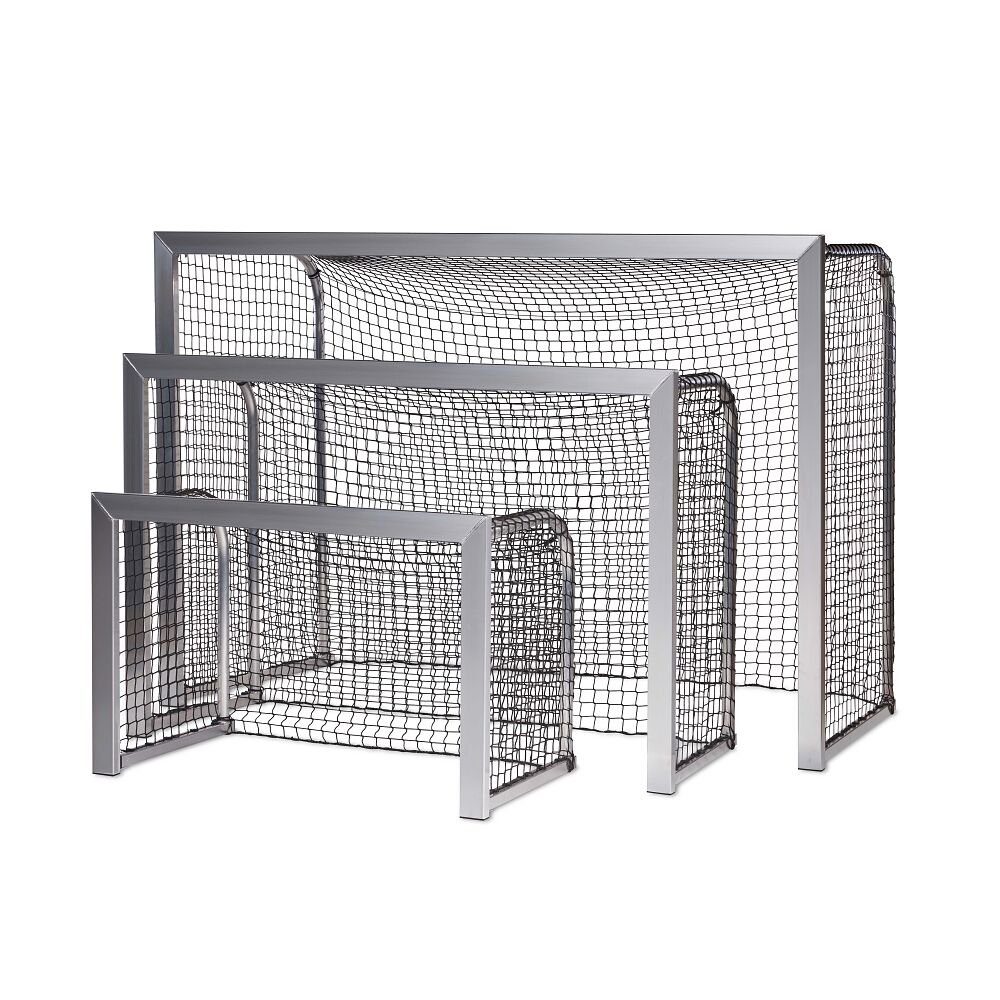 Sport-Thieme Fußballtor Mini-Fußballtor BlueGoal, System-Profil-Rahmen 80×40 mm, in einem Stück verschweißt