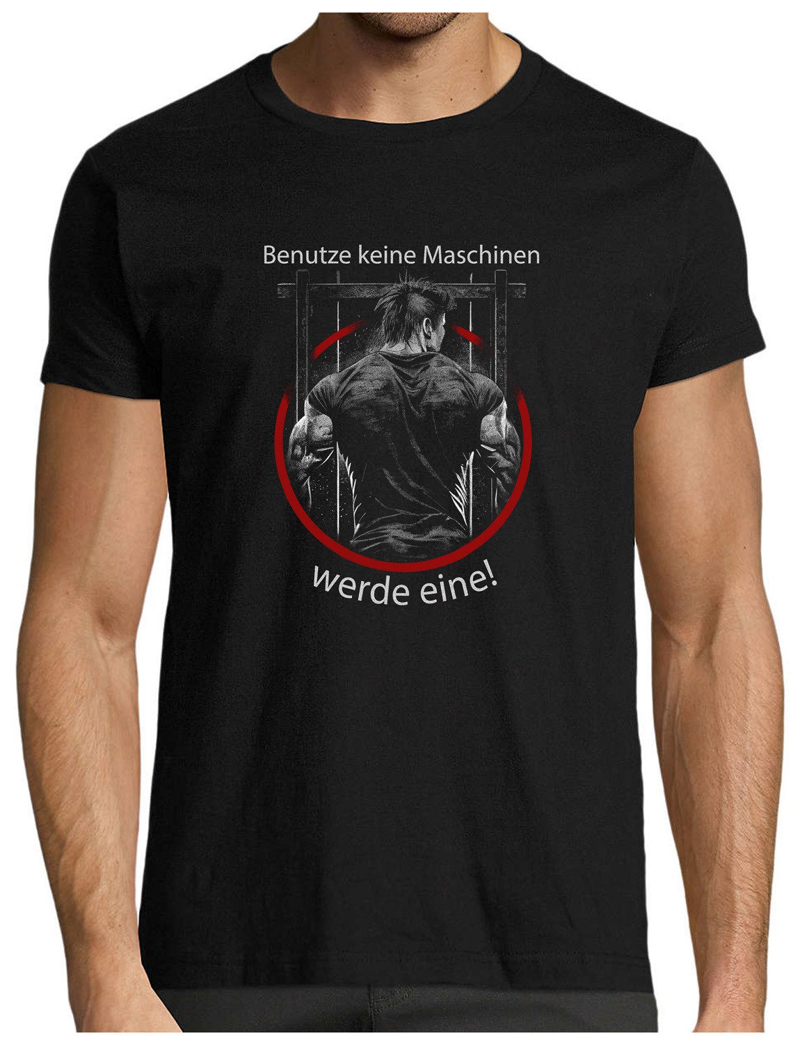 T-Shirt Herren Print Shirt - Bodybuilding Brustprint
