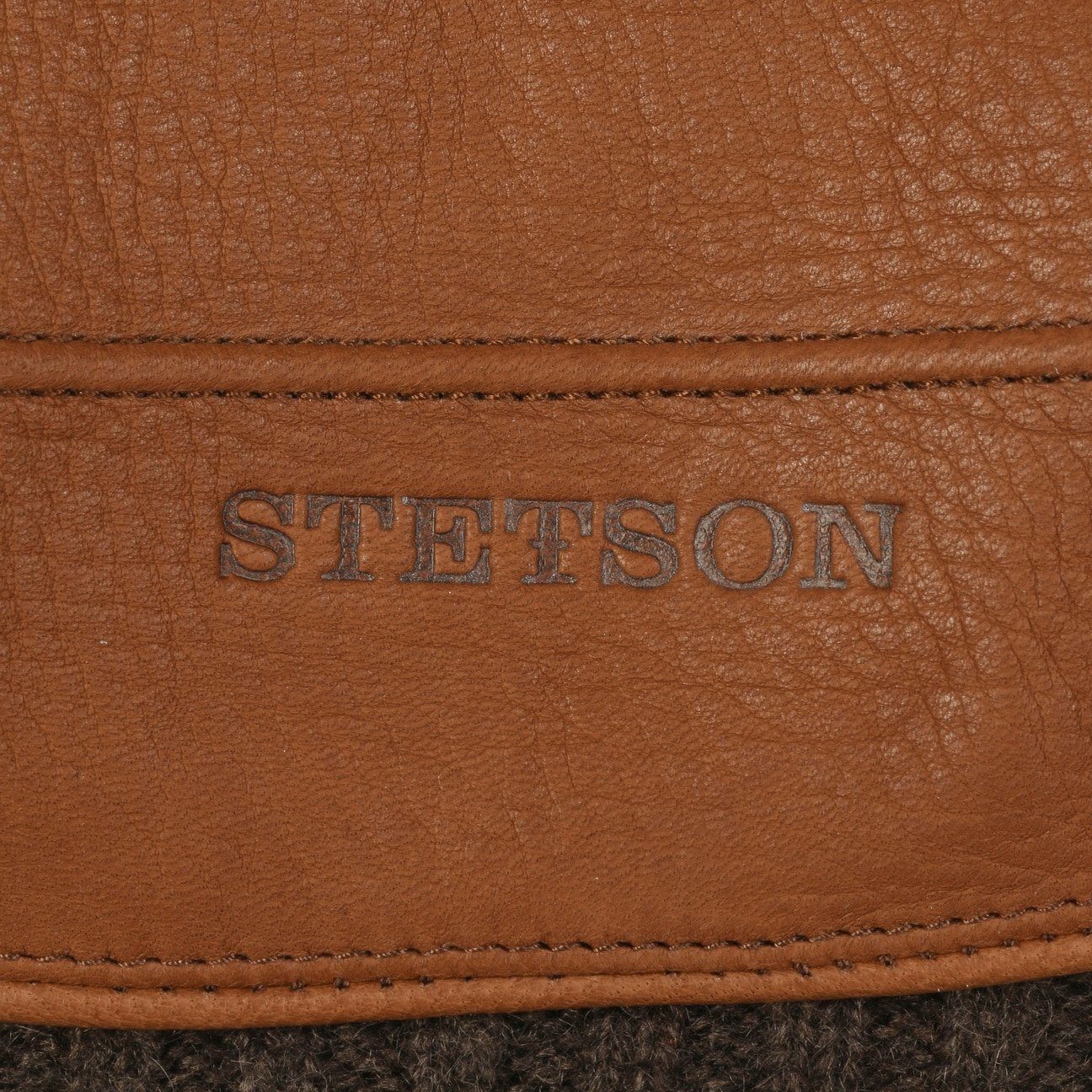 Stetson Lederhandschuhe Futter braun Fingerhandschuhe mit