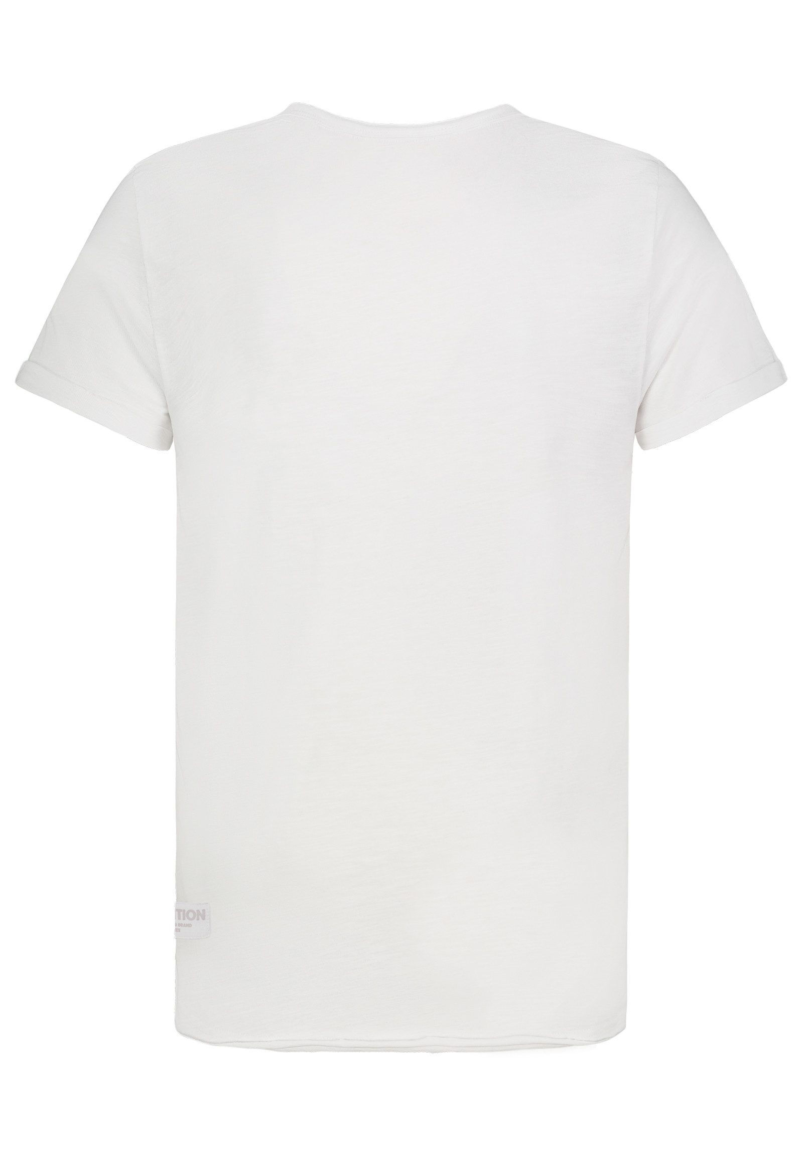 SUBLEVEL T-Shirt Kurzarm Rundhals Gerader Schnitt Einfarbig Minimalistisch für Herren (1-tlg) Baumwolle Normal Fit Rundhals Kurzarm Einfarbig atmungsaktiv