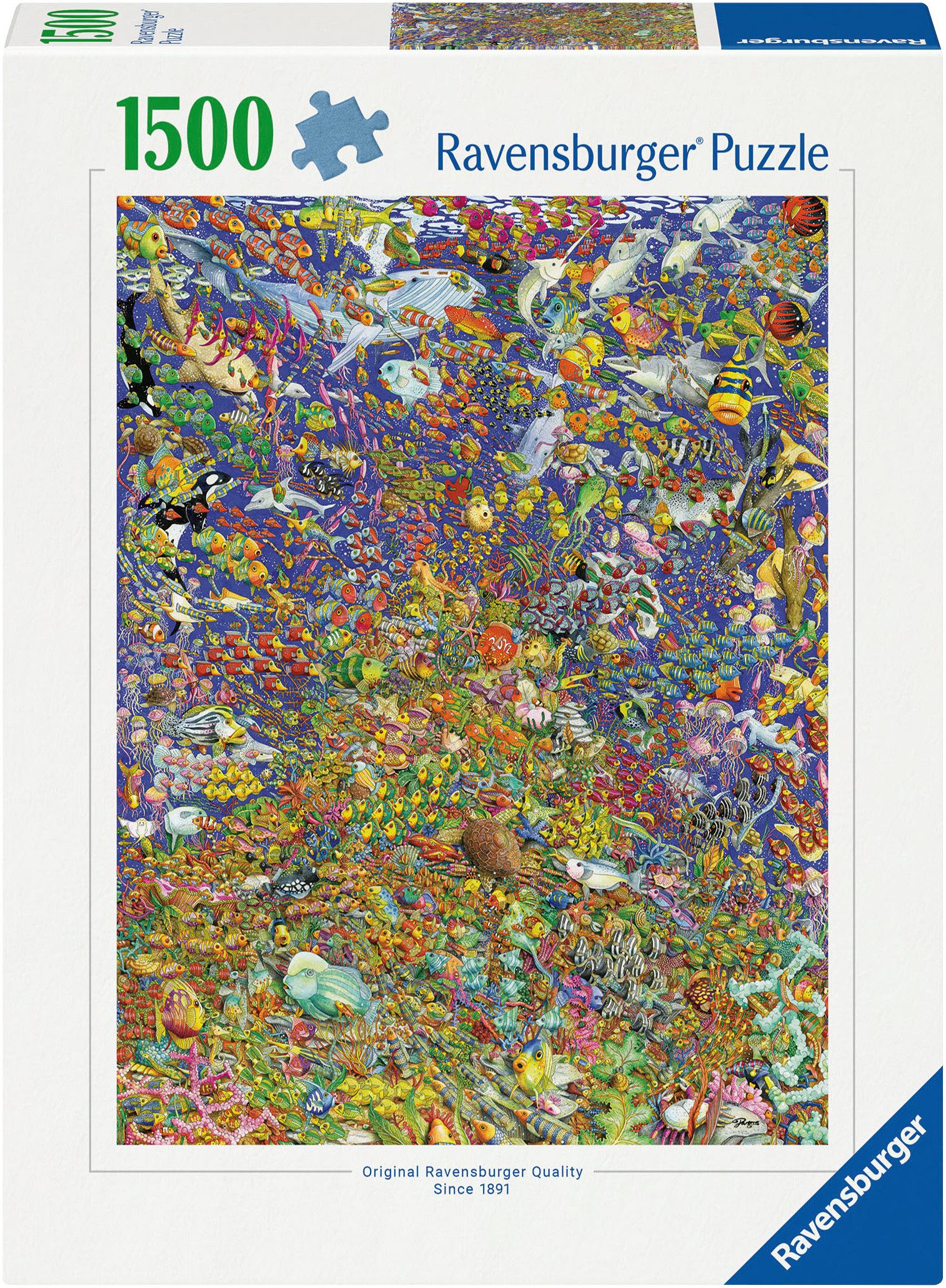Ravensburger Puzzle Viele bunte Fische, 1500 Puzzleteile, Made in Germany günstig online kaufen