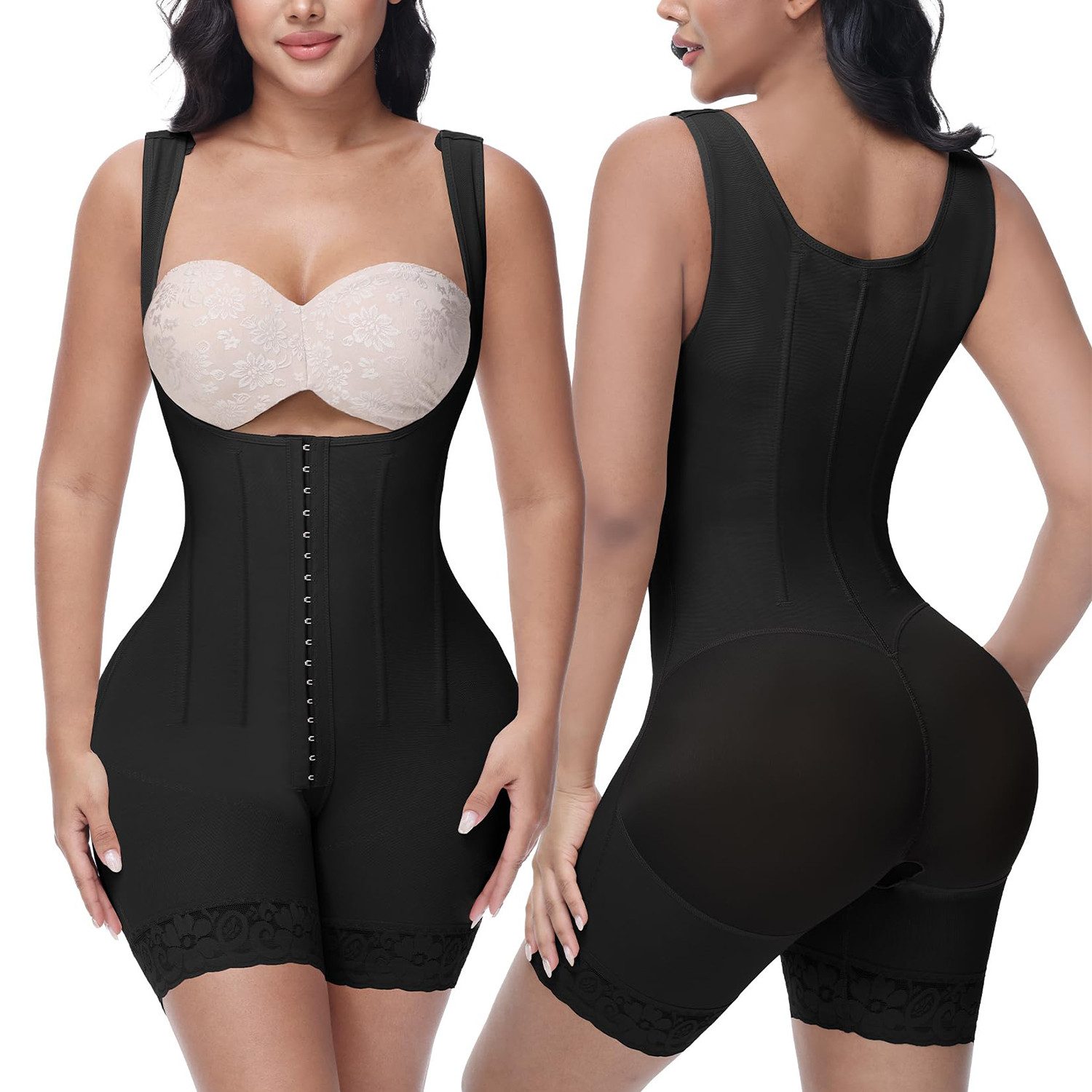 Shaping-Body Shapewear Damen Bauchweg Stark Formend Hohe Kompression Formende Bodys