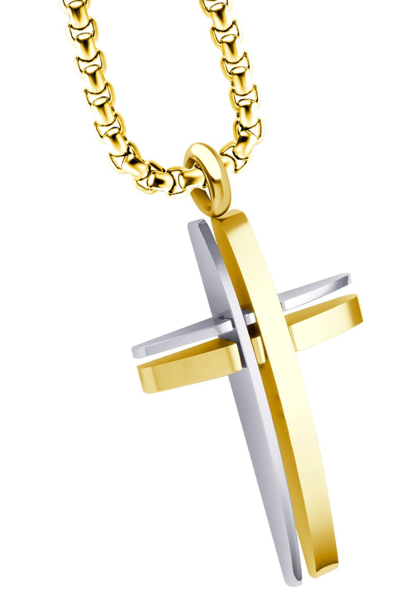 Firetti Kette mit Anhänger Schmuck Geschenk Kreuz