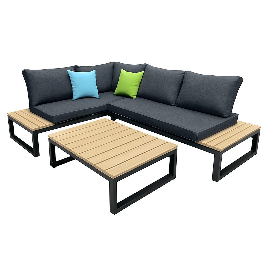 Greemotion Gartenlounge-Set [Riola] Lounge-Set Aluminium, inkl. Kissen