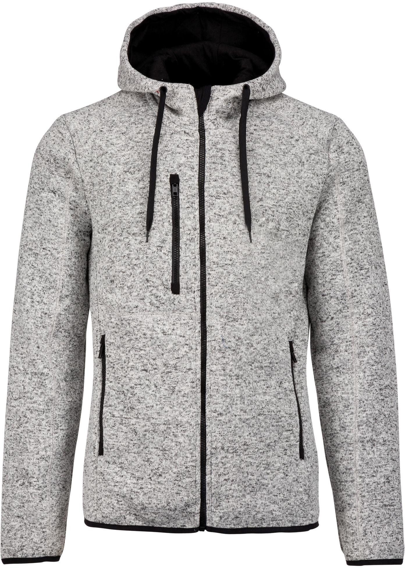 Kapuzensweatjacke Herren-Hoodie aus Chiné