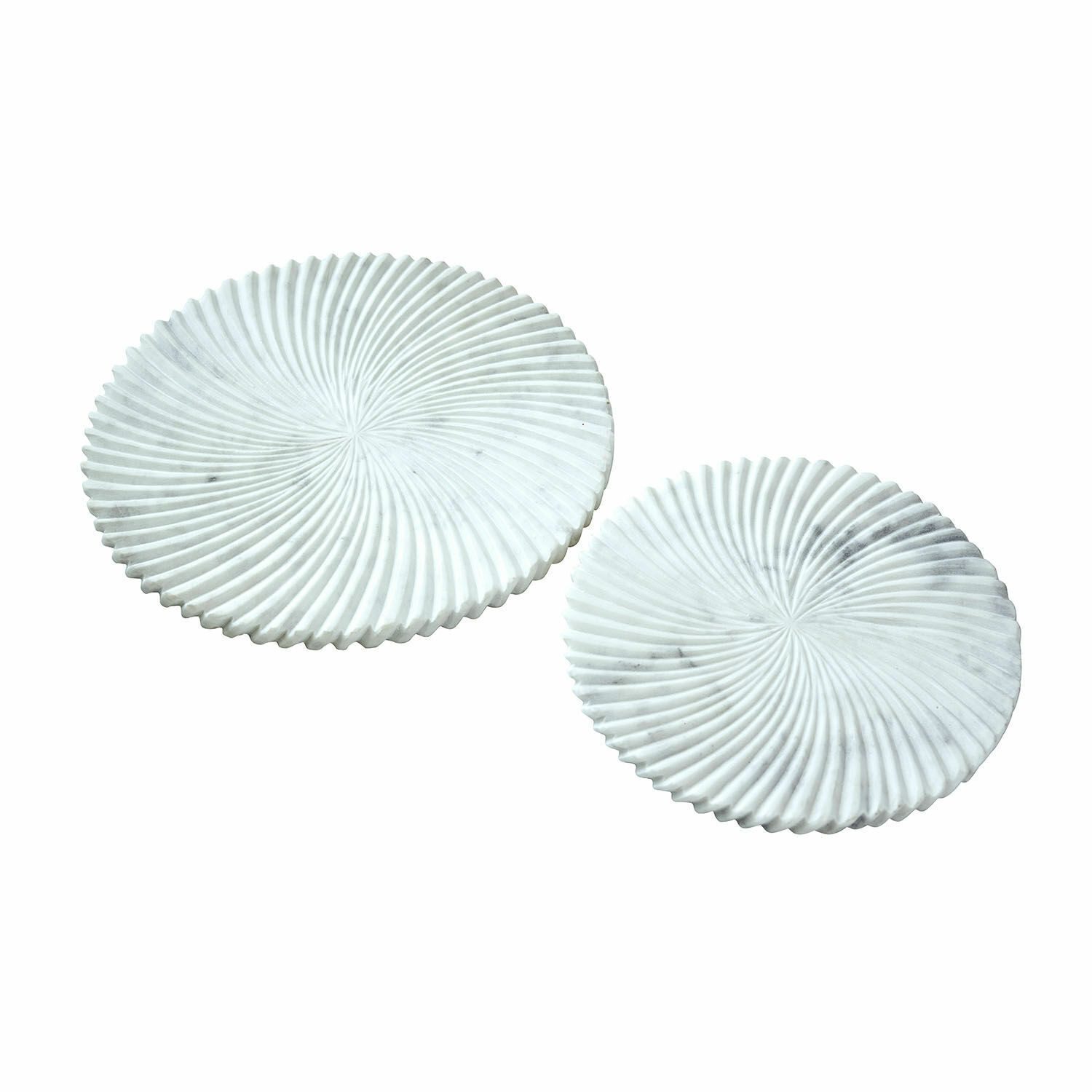 Mirabeau Geschirr-Set Platte 2er Set Bellarivas beige, Marmor