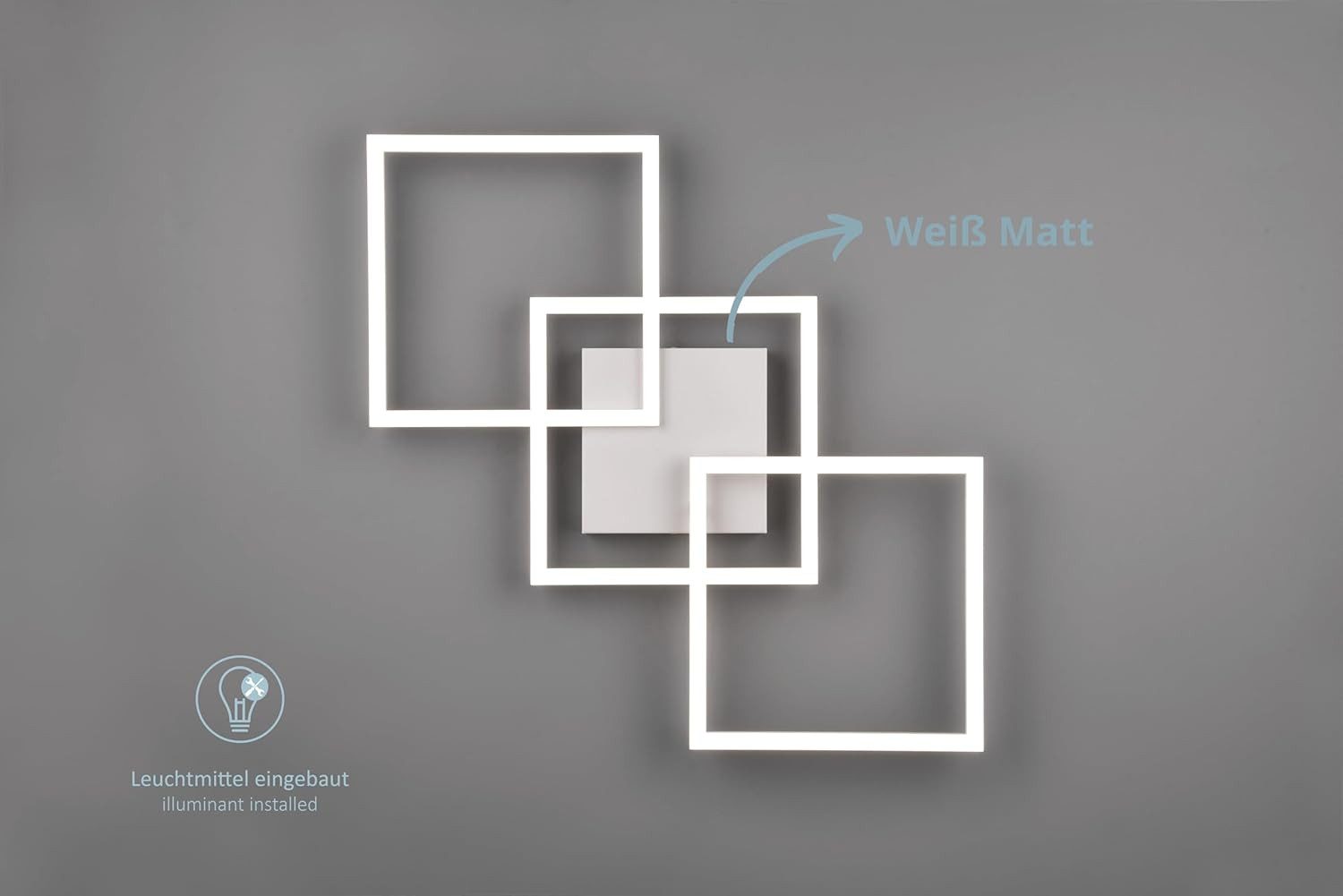 lightling LED Deckenleuchte Travis, LED fest integriert, Neutralweiß, schwe günstig online kaufen