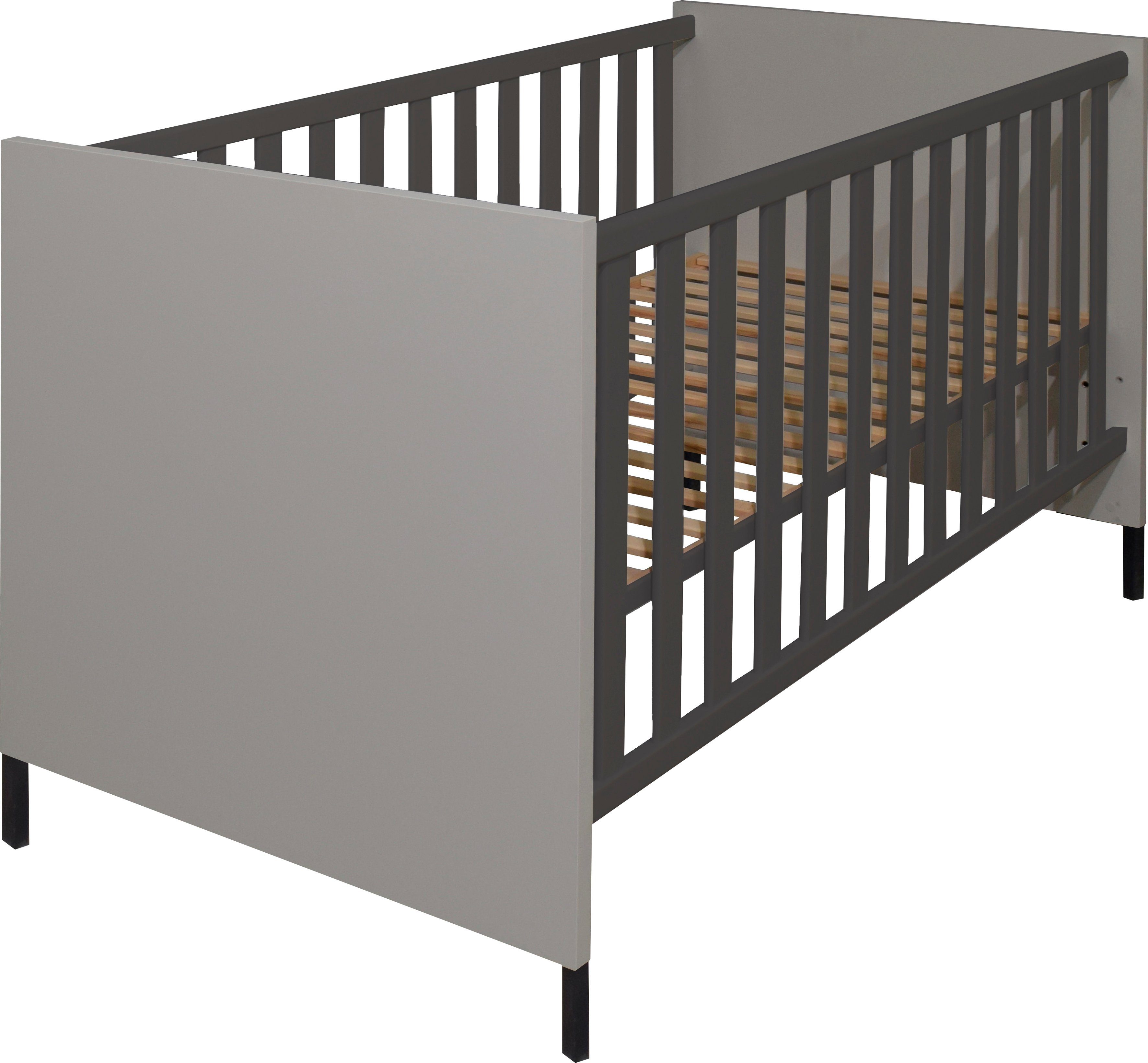 Mäusbacher Babybett, Metallfüße, Metallgriffe