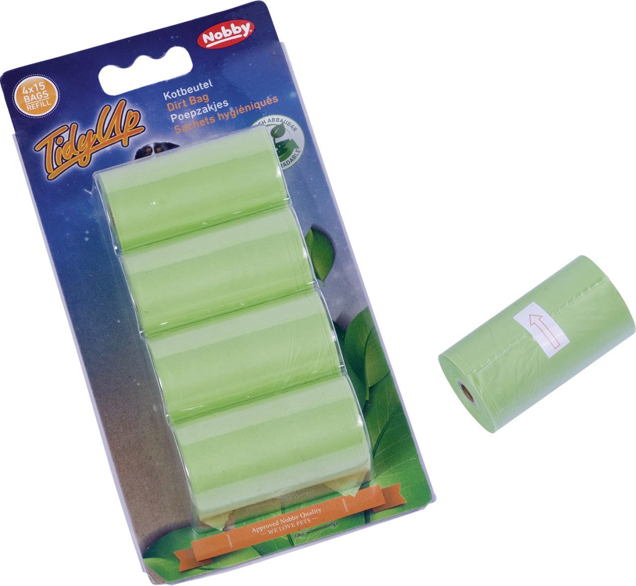 Nobby Hundekotbeutel Nobby TidyUp Kotbeutel biologisch abbaubar grün 4