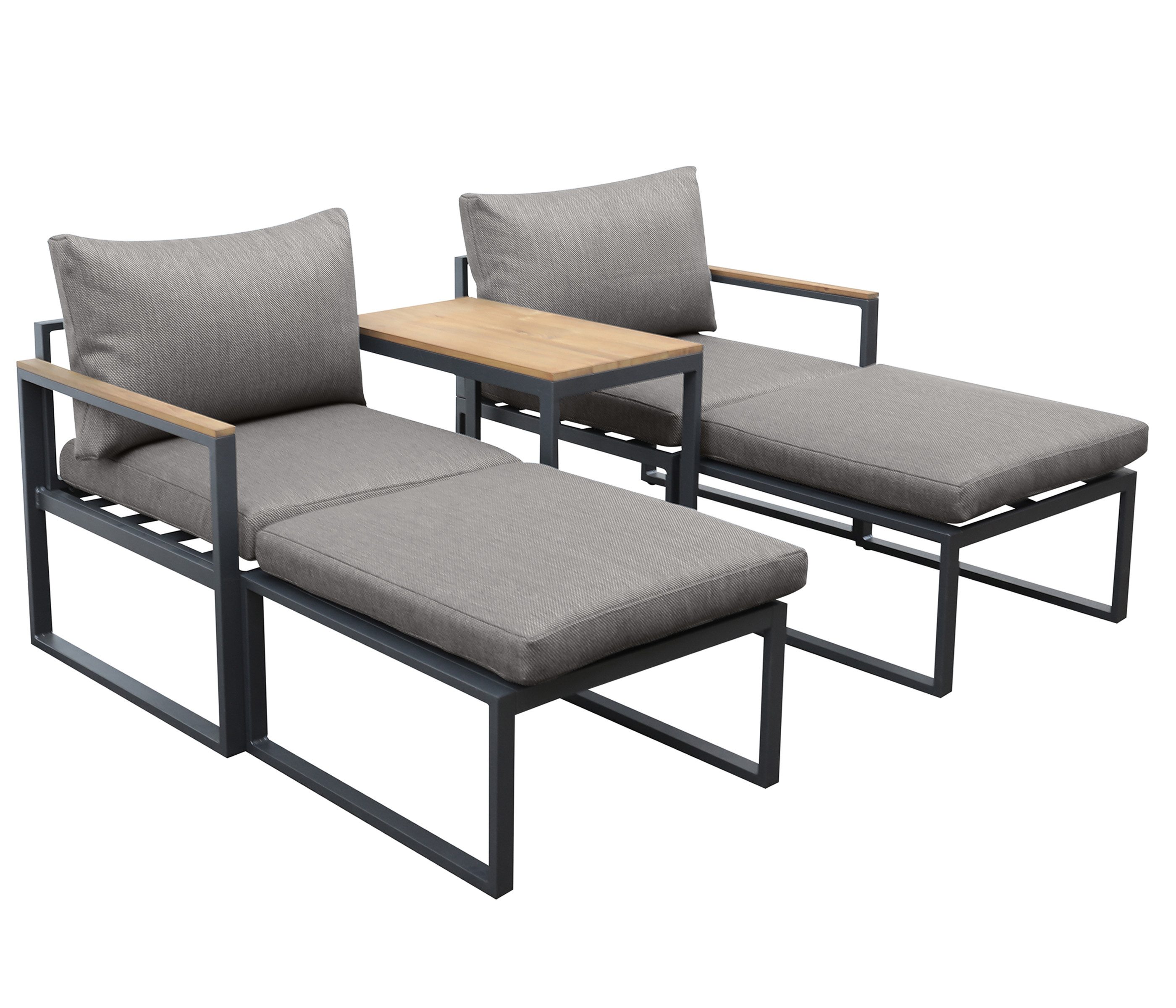 Dehner Gartenlounge-Set Balkonset Padua inkl. Polster, günstig online kaufen