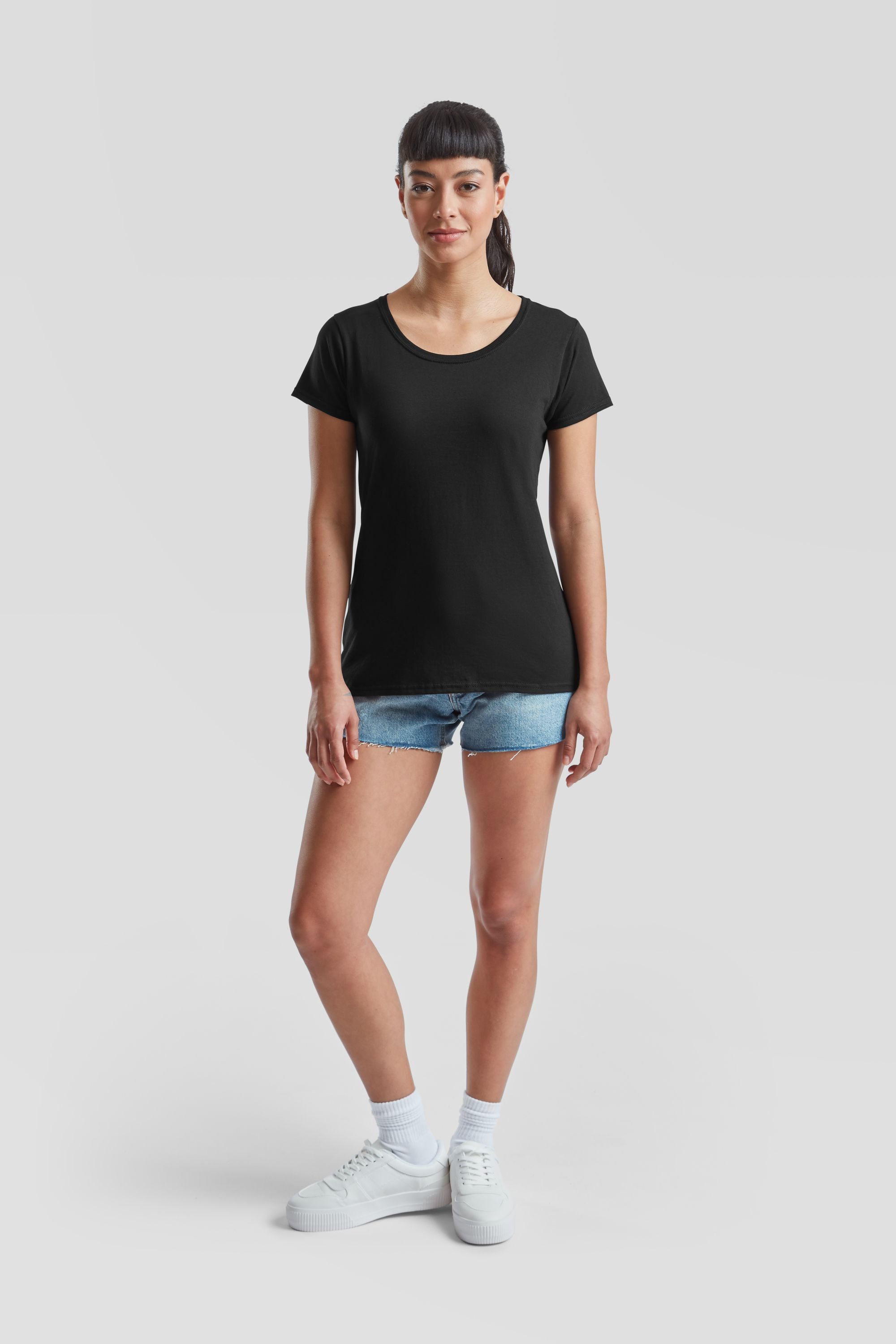 Fruit of the Loom Rundhalsshirt Fruit of the Loom Valueweight T Lady-Fit