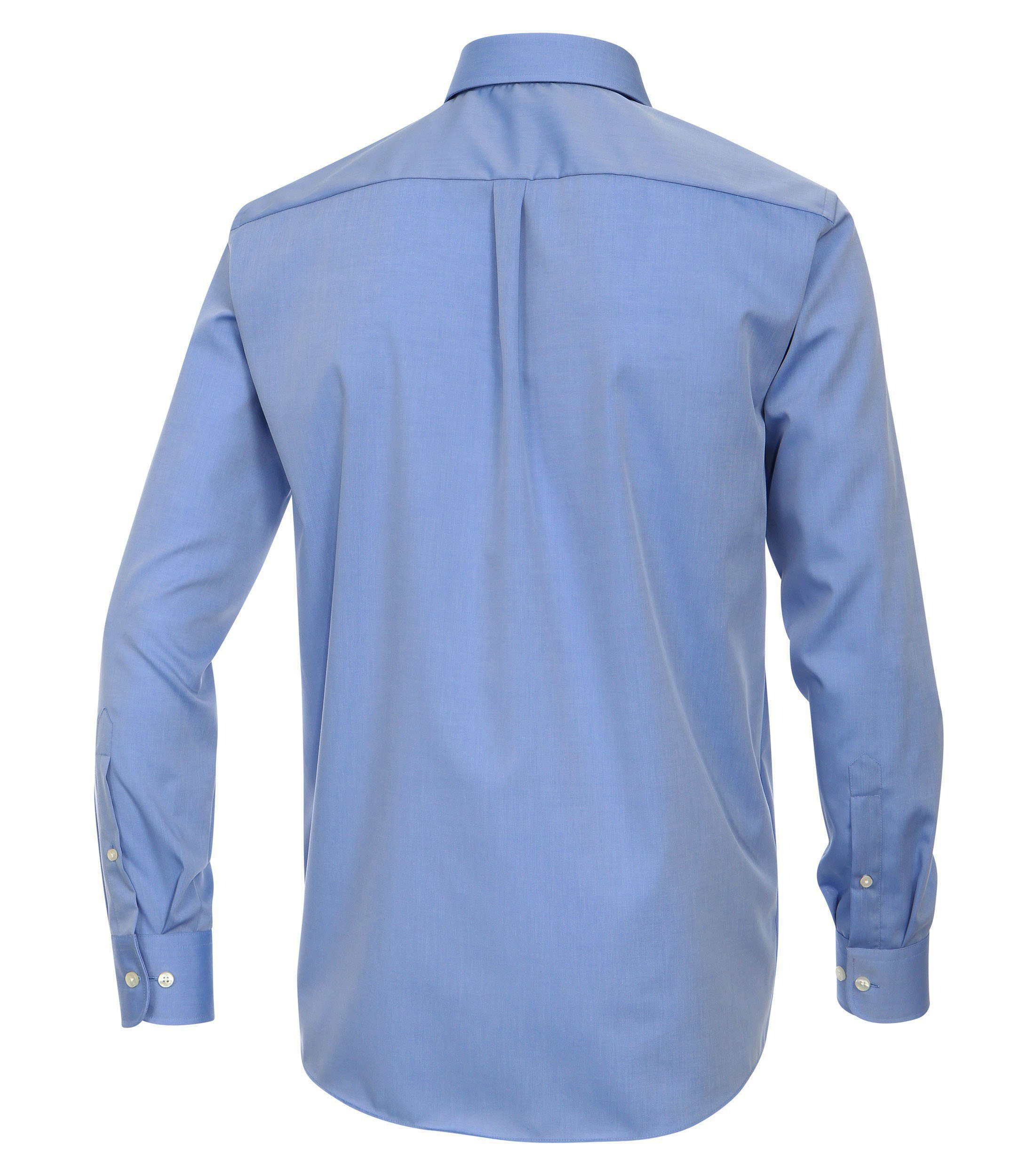 CASAMODA Businesshemd Herren Hemd extra langer Arm 72cm Langarm Hemd uni regular fit, blau HL29, 43