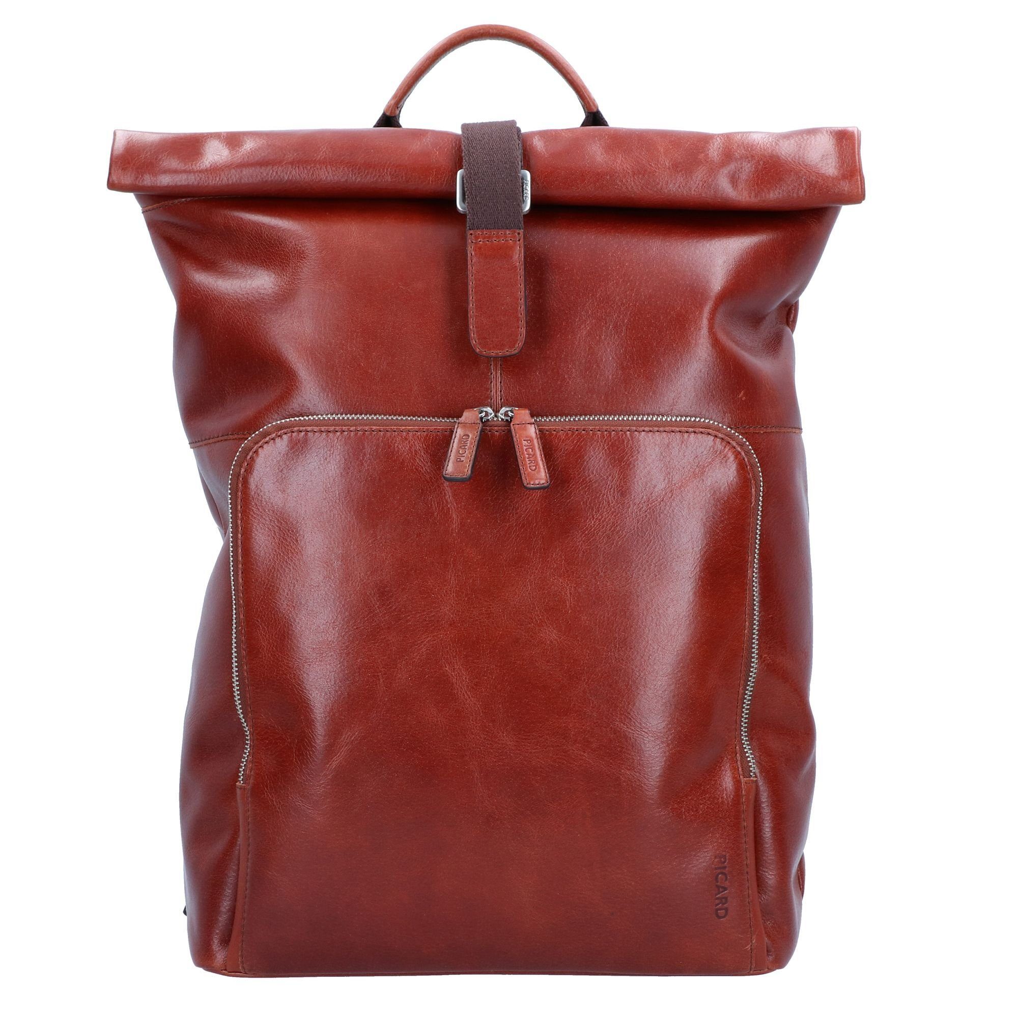 Picard Laptoprucksack Buddy, Leder cognac