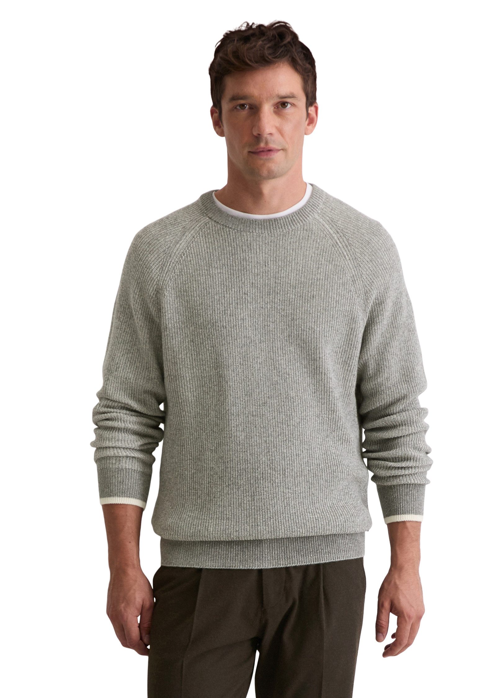 Marc O'Polo Rundhalspullover regular fit, aus weichem Baumwoll-Schurwoll-Mi günstig online kaufen