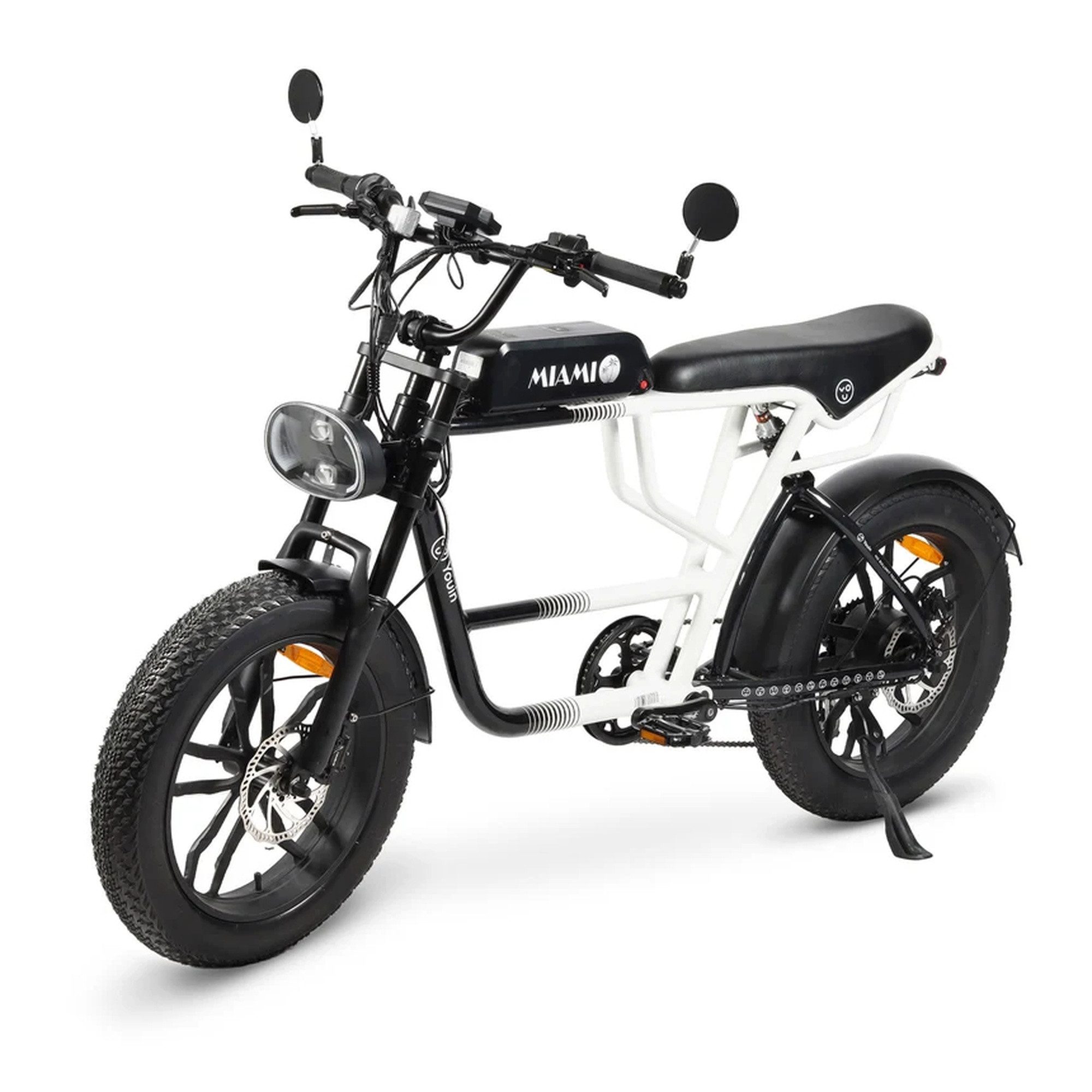 PixelPilot E-Bike Mountainbike Miami 20 Zoll Fatbike 250 W, bis 100 km, Shimano 7-Gang, Vollfederung, 7 Gang, Heckmotor, 720 Wh