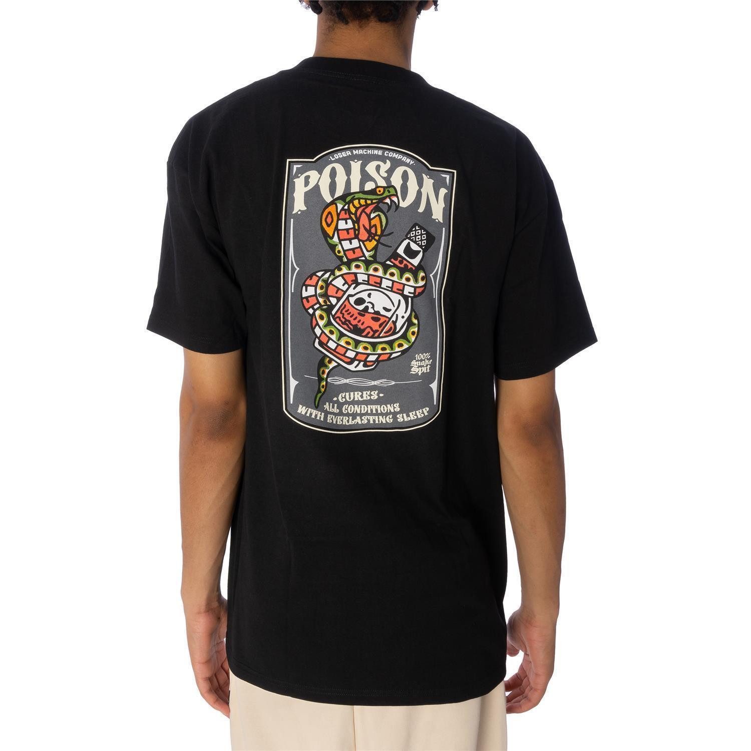 Loser Machine T-Shirt T-Shirt Loser Machine Poison Bottle (1-tlg) Großer "Loser Machine" Logo-Print auf der Rückseite