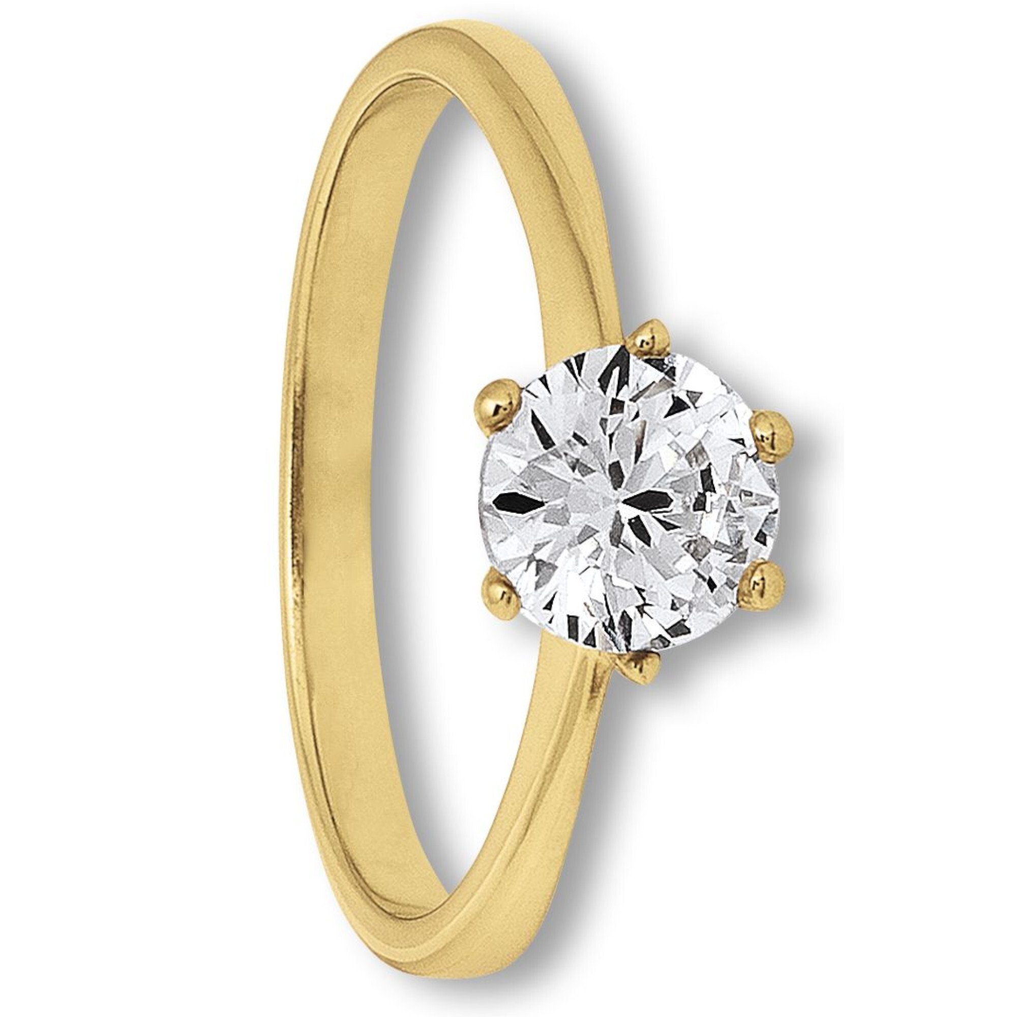 Goldring Zirkonia Ring aus 333 Gelbgold Zirkonia Ring aus 333 Gelbgold