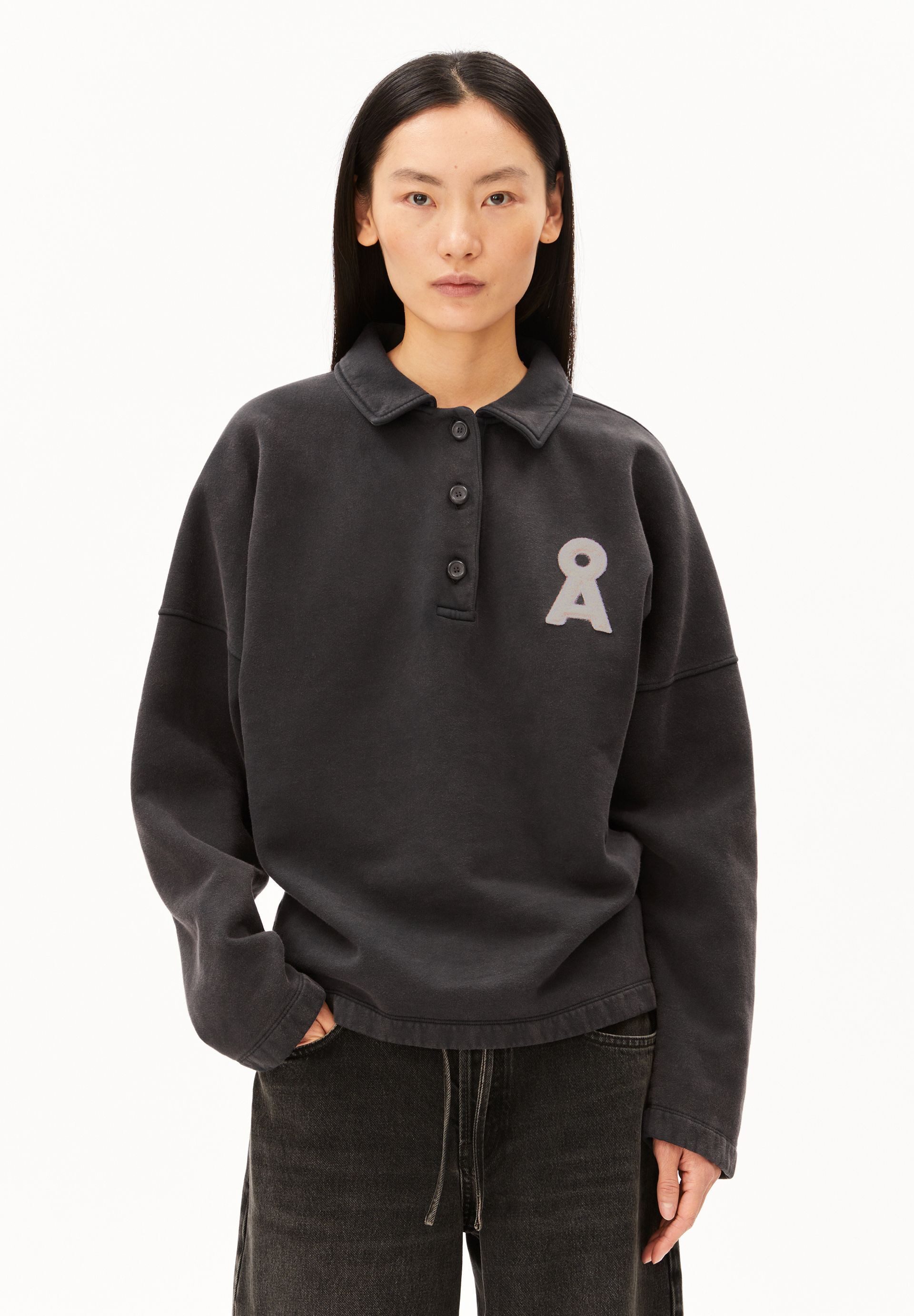 Armedangels Sweatshirt POLO Sweatshirt aus 100% Bio-Baumwolle Oversized Fit