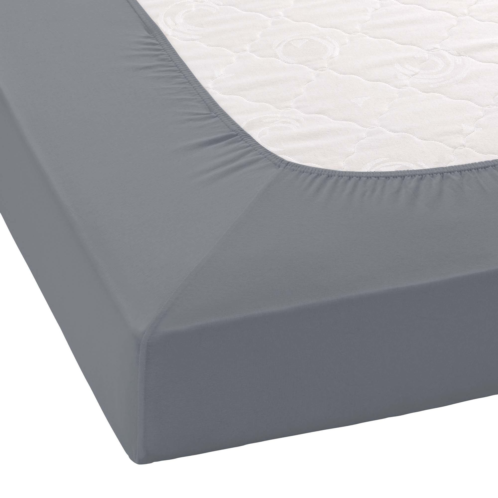 Janine Spannbettlaken ELASTIC 5002 Jersey Bettlaken mit Elasthan, 190 g/m², Jersey-Elasthan, Gummizug: rundum, (1 Stück), für Matratzen bis 35 cm Höhe, 95% Baum – Bild 3 von 5