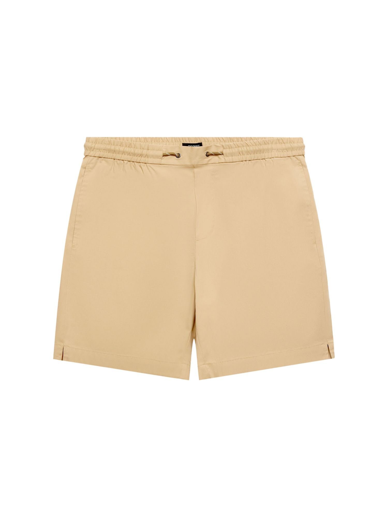 Esprit Collection Shorts Pull-on-Shorts aus Baumwoll-Popelin (1-tlg) SAND
