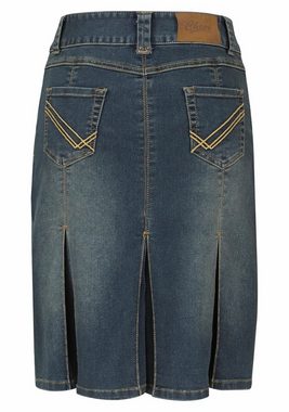 Aniston CASUAL Jeansrock mit eingelegten Falten