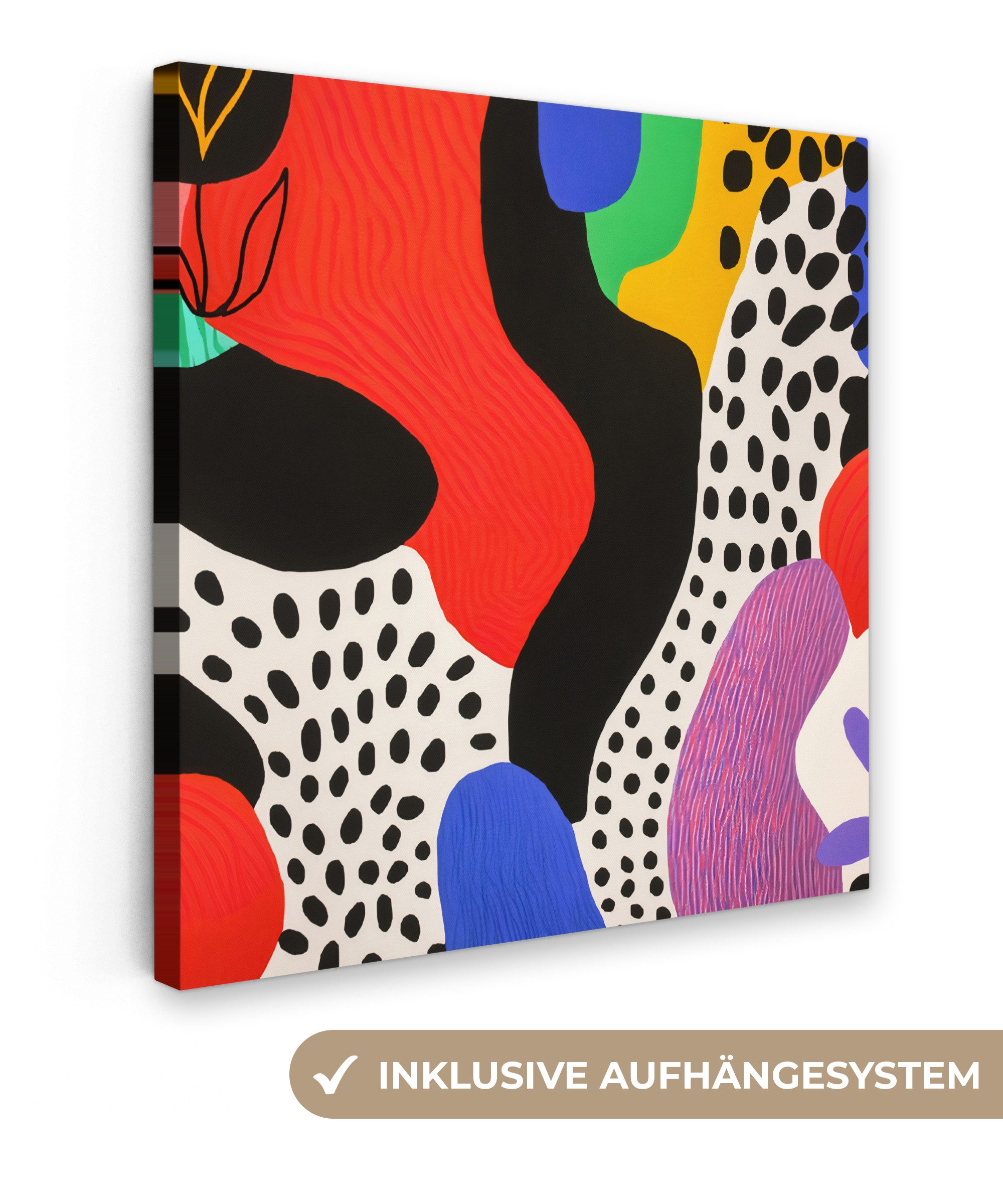 Leinwandbild Abstrakt - Formen - Farben - Punkte