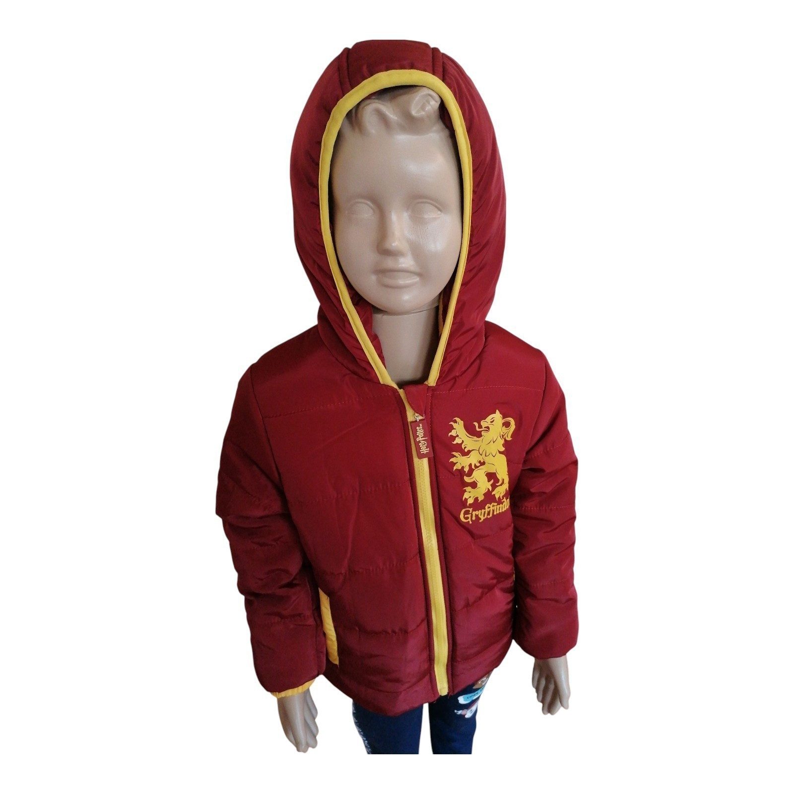 Harry Potter Winterjacke Kinder-Winterjacke „Harry Potter – Gryffindor“, Kapuze, 2 Taschen
