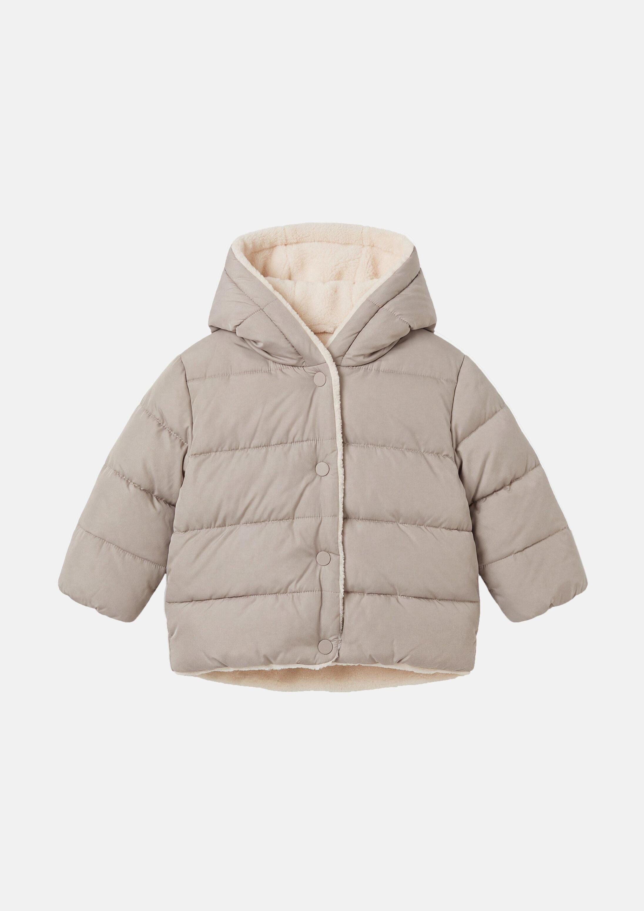 s.Oliver Winterjacke Outdoor-Jacke Wasserabweisende Unisex Winterjacke mit Teddyfutter