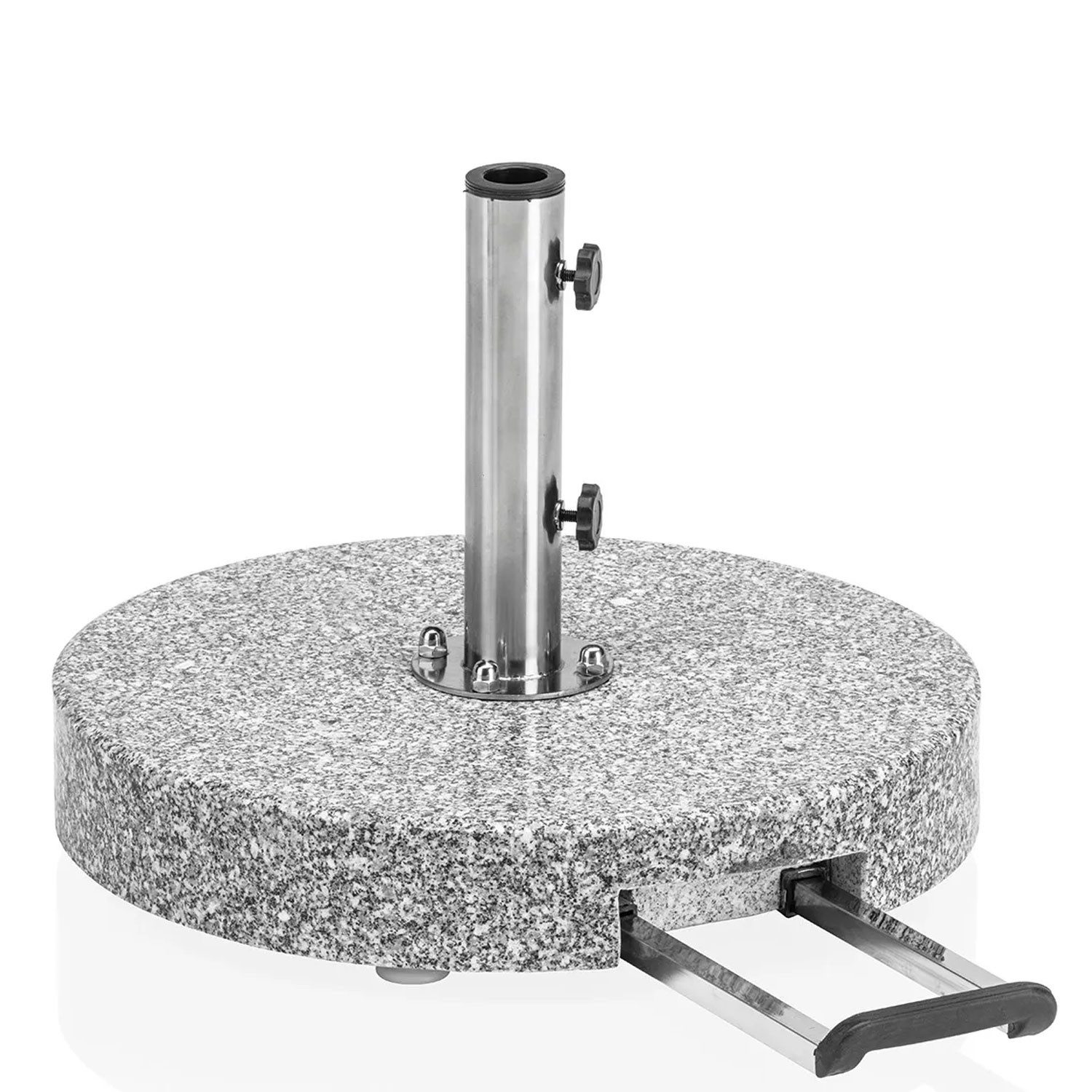 KETTLER Betonschirmständer Kettler Easy-Stand Schirmständer Granit Edelstahl Rohr Griff und